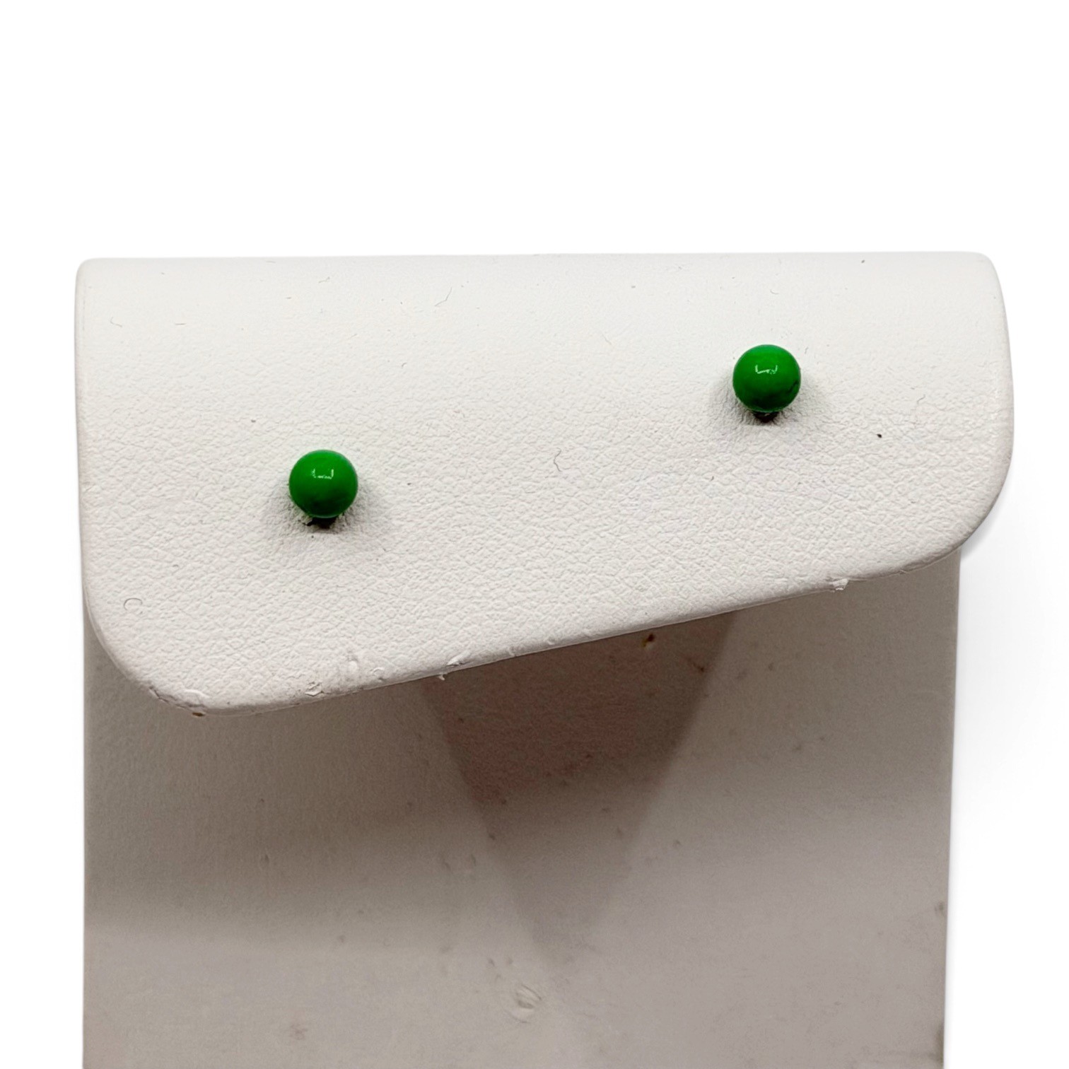 Sterling silver lucite stud earrings - GM1030