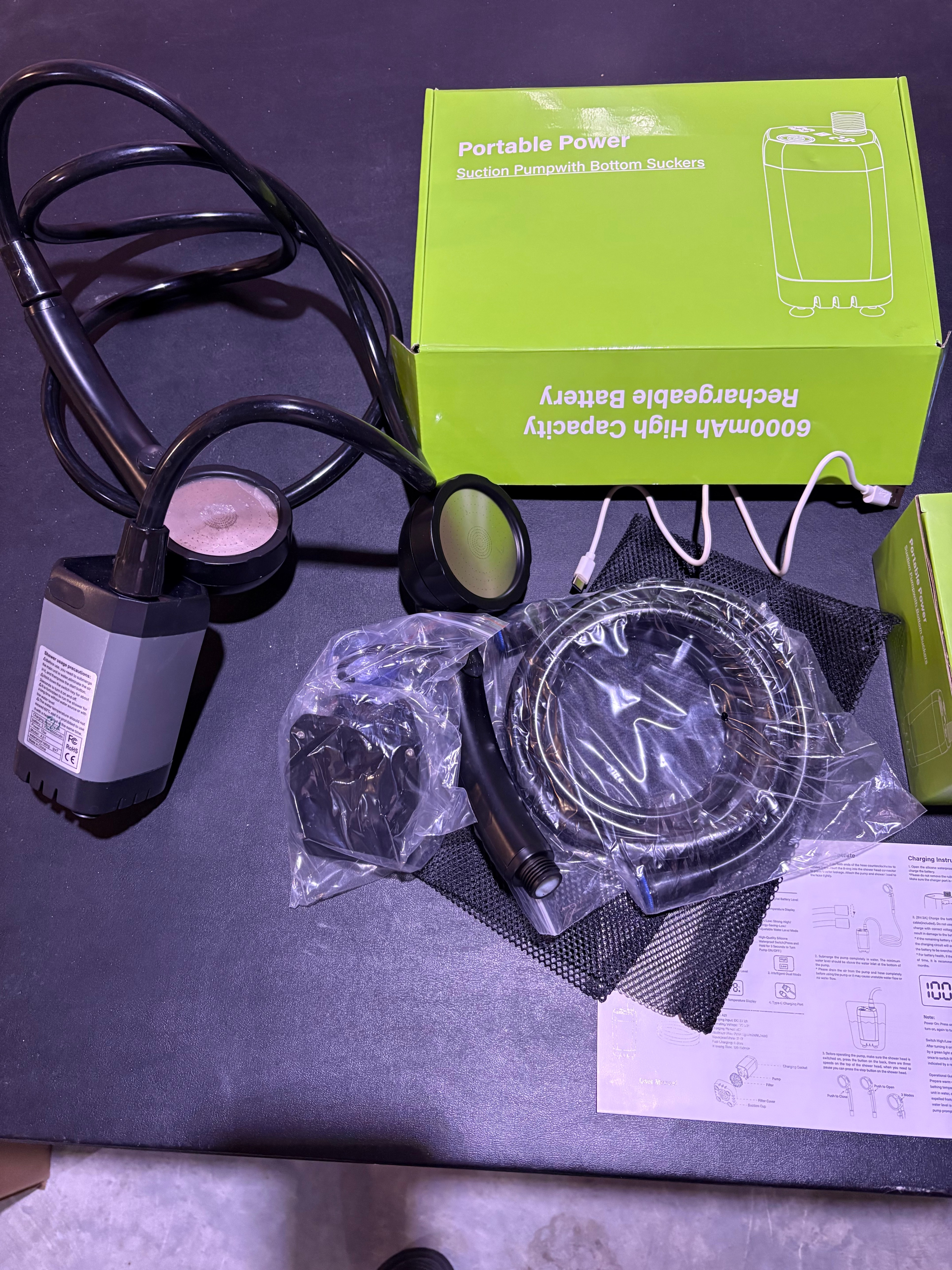 Portable Rechargeable Camping Shower 2 of them