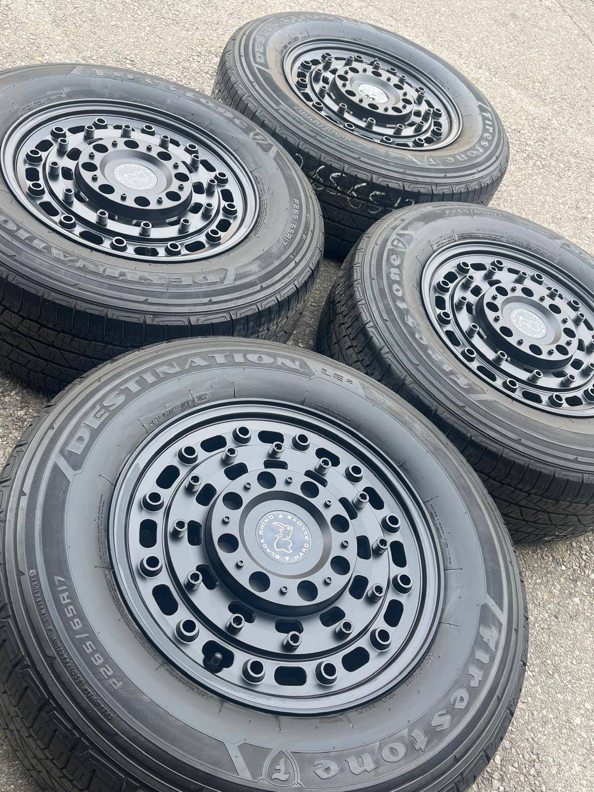 NEW 17"BlackRhino(5x120)+used Firestone A/S-Pilot/MDX/X5/RangeR