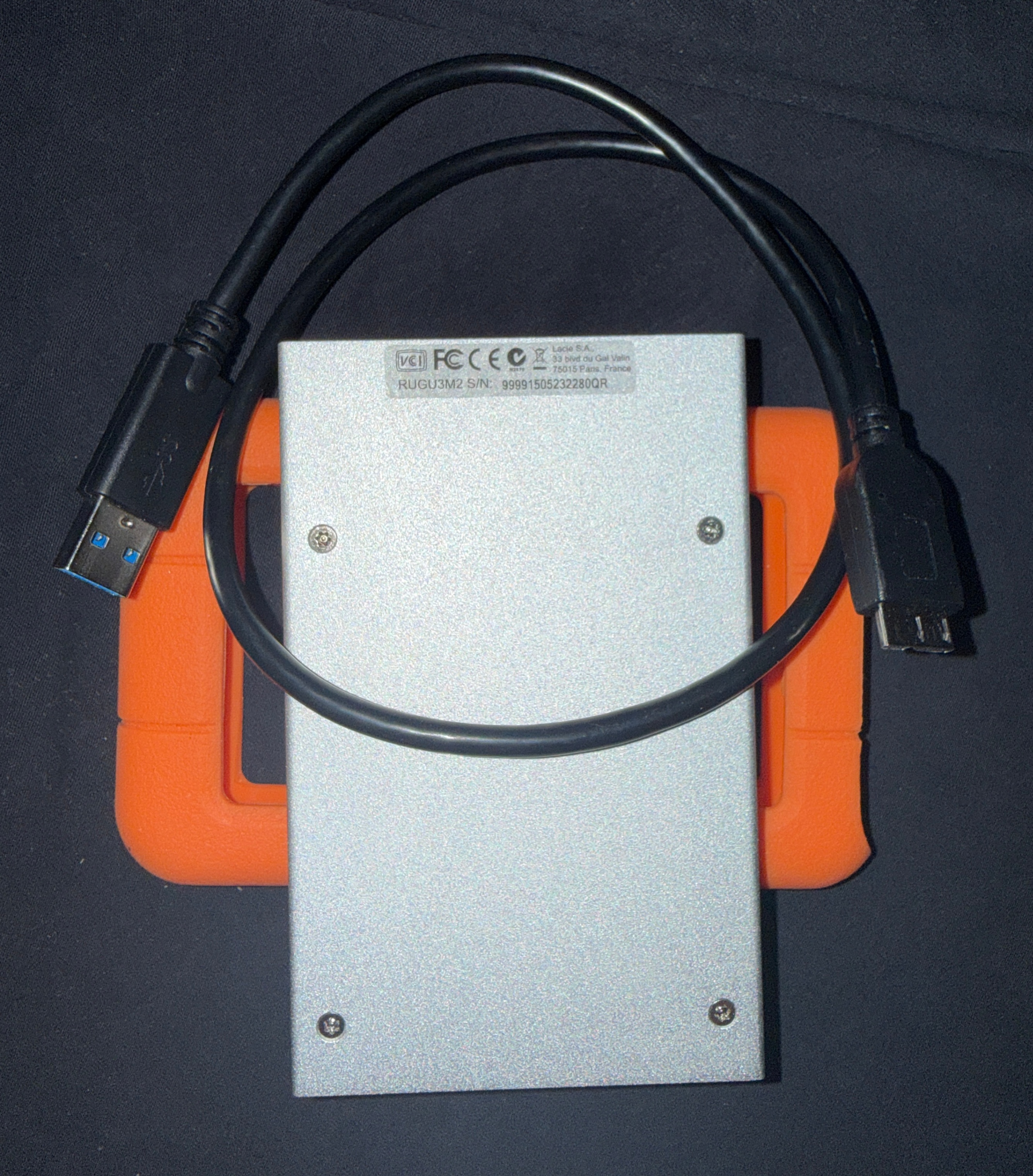 USED - 2TB LaCie Rugged Portable External Hard Drive - photo 2