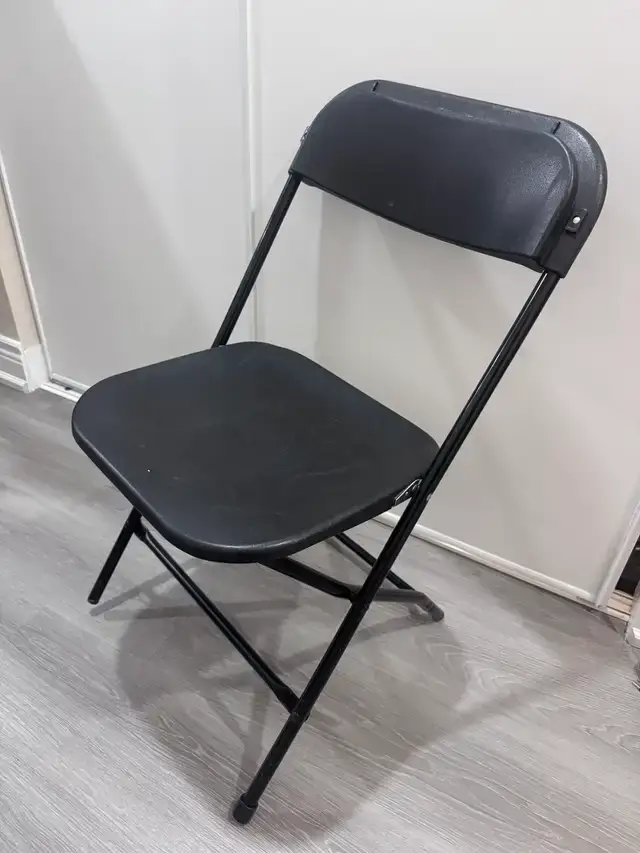 20 Black Folding Chairs | $15 Each or $220 for All