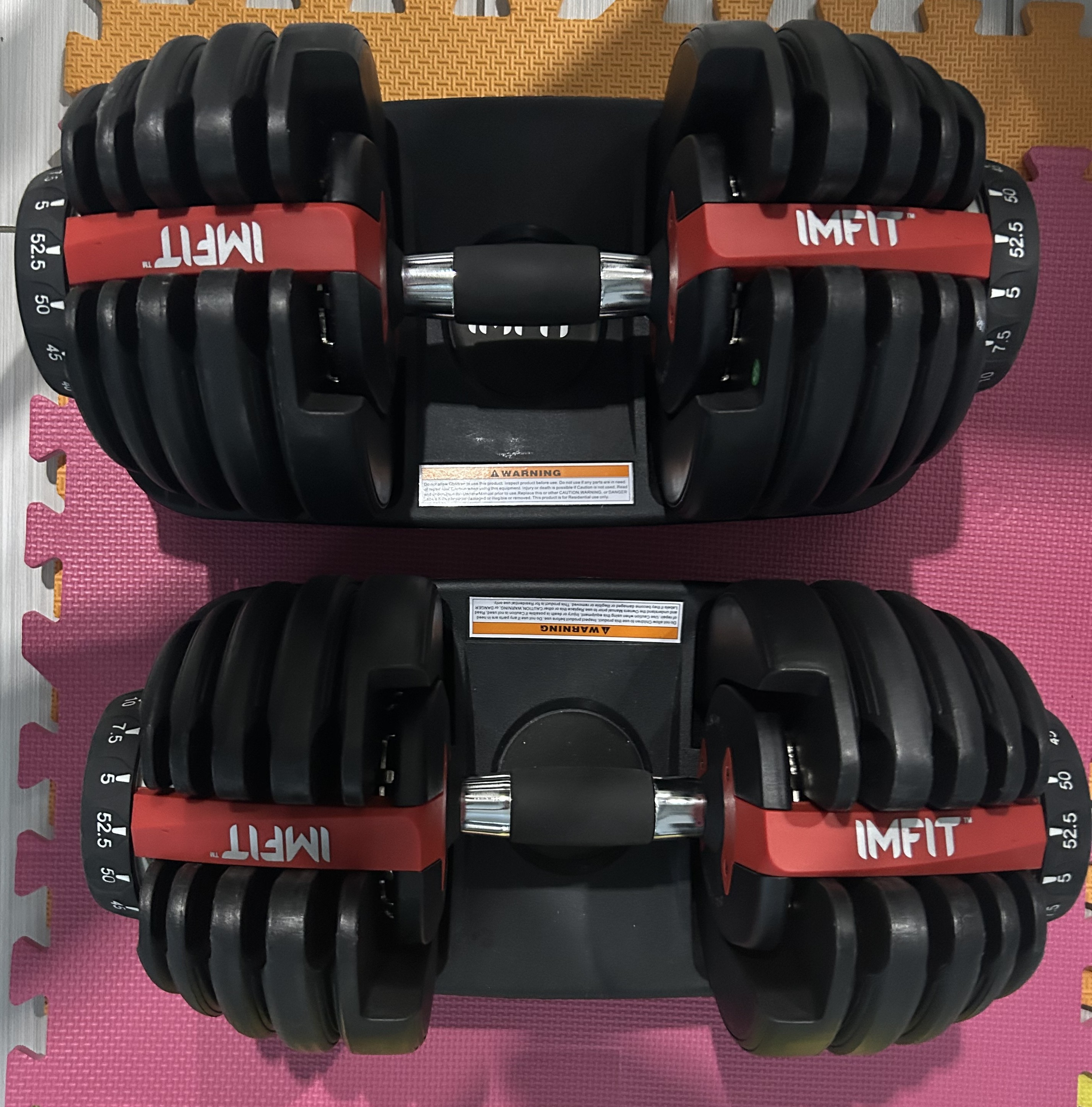 IMFIT Adjustable Dumbbells 52.5 lbs