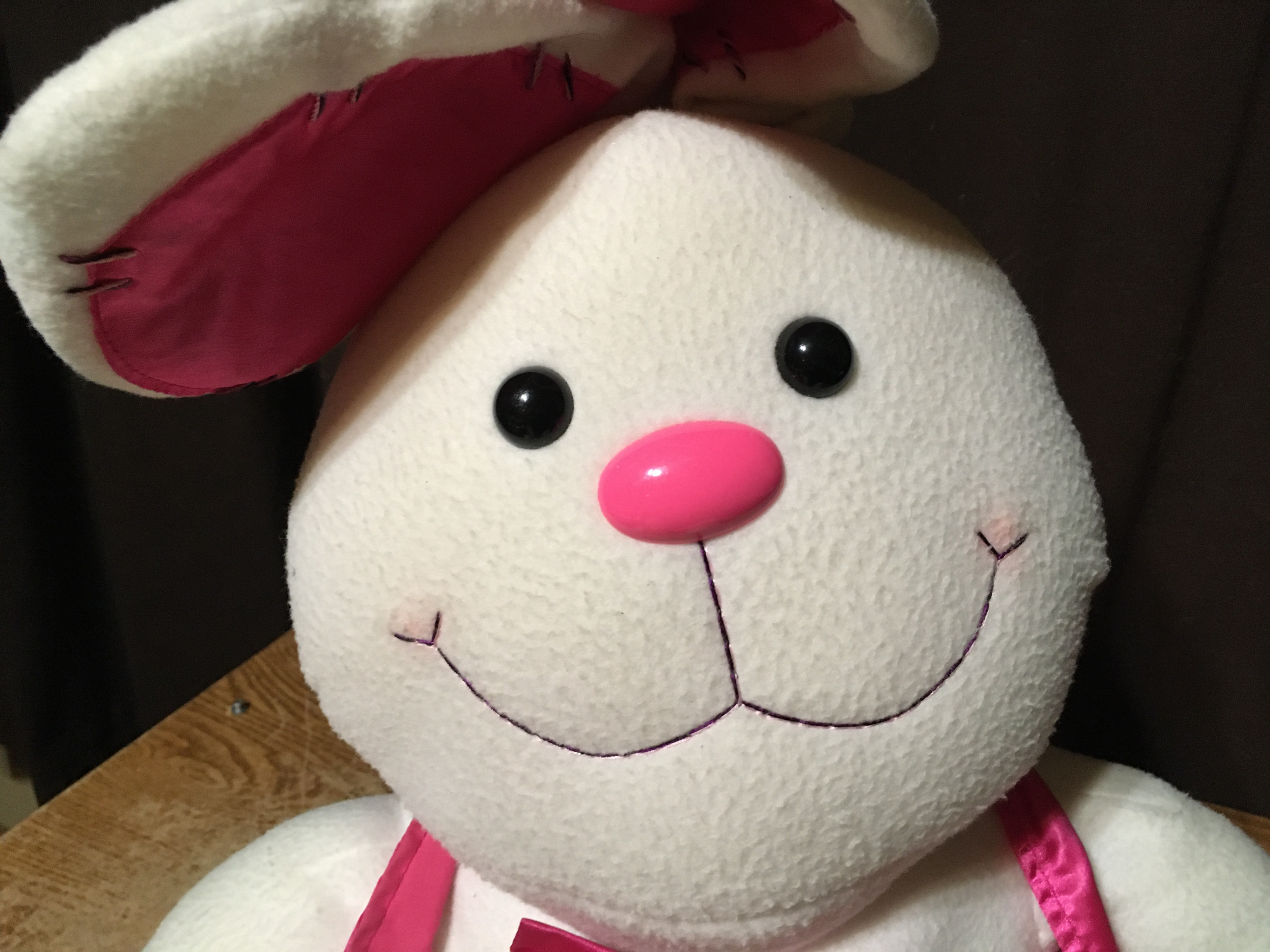LARGE WHITE BUNNY RABBIT PLUSH 26" MUSICAL LIGHTS UP KIDS OF AME - photo 4