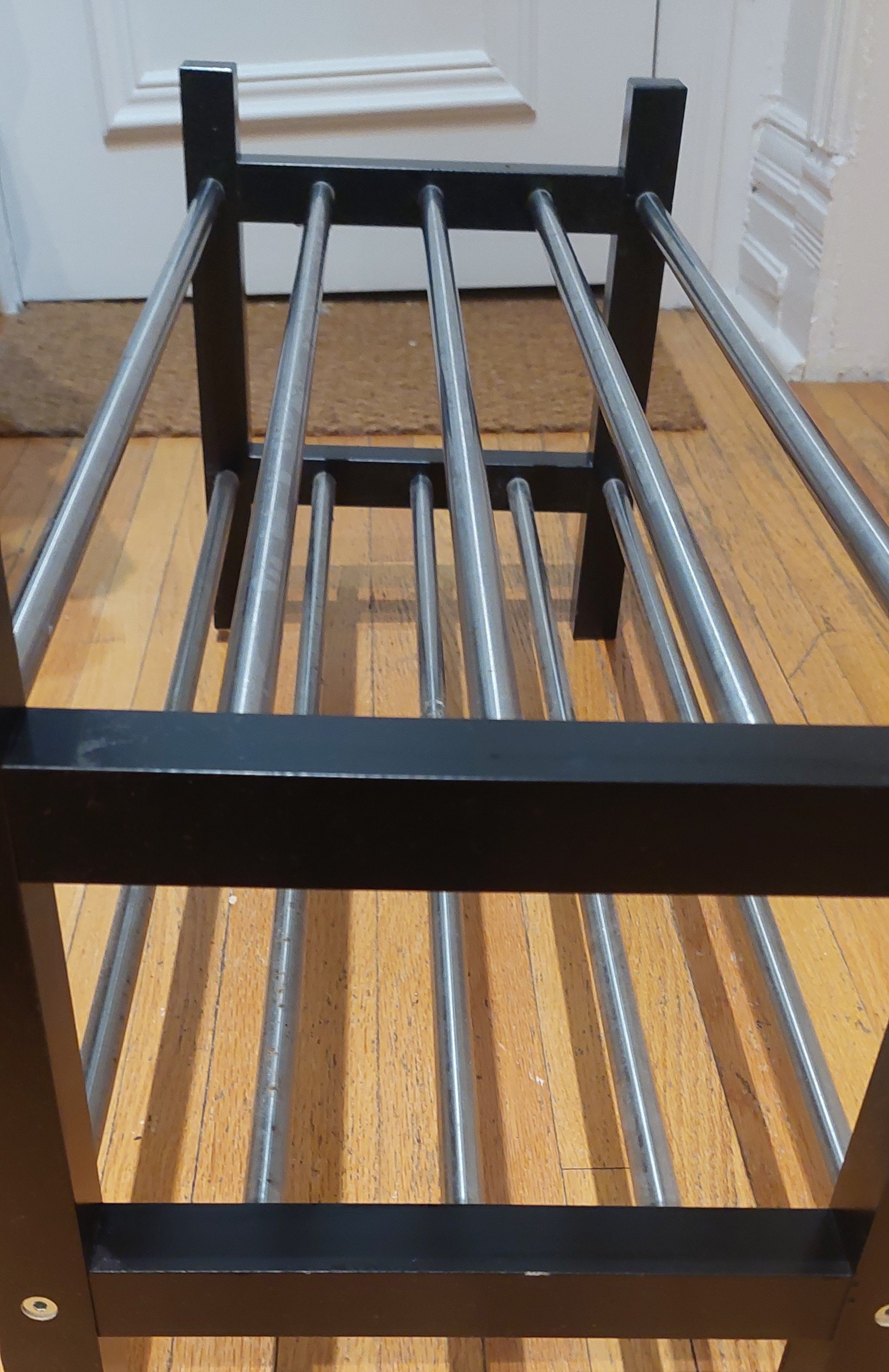 IKEA TJUSIG 2-Tier Shoe Rack – Black - photo 4