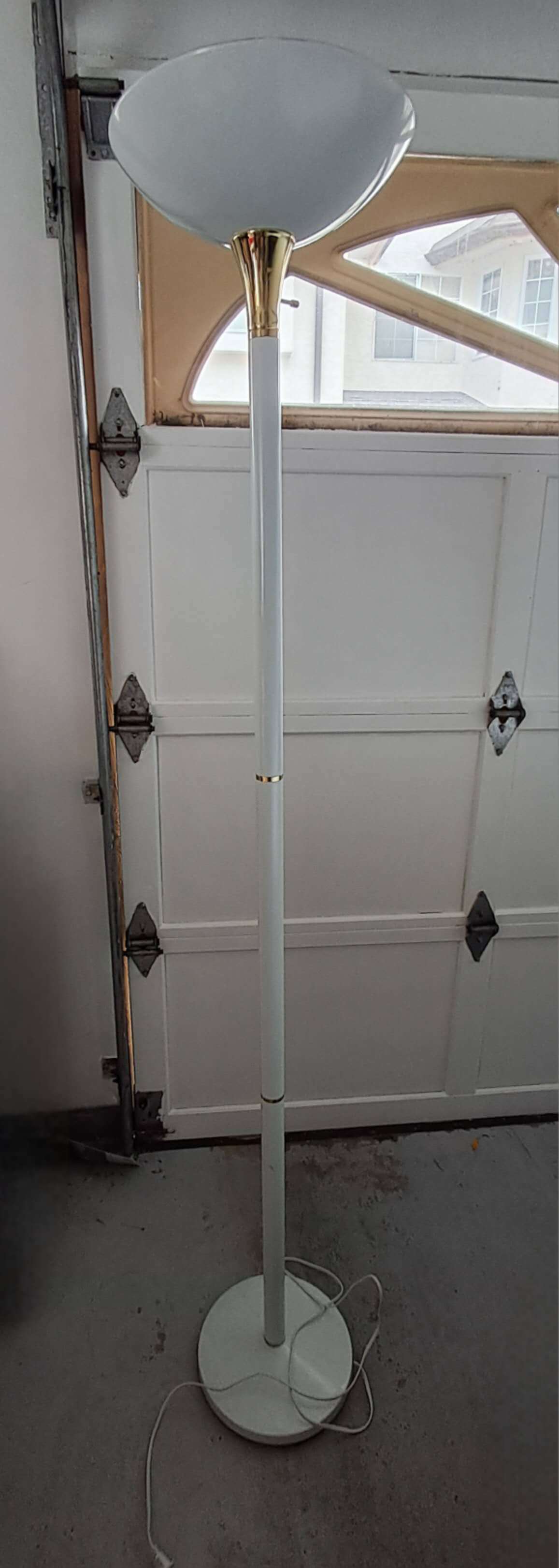 White and Gold Floor Lamp