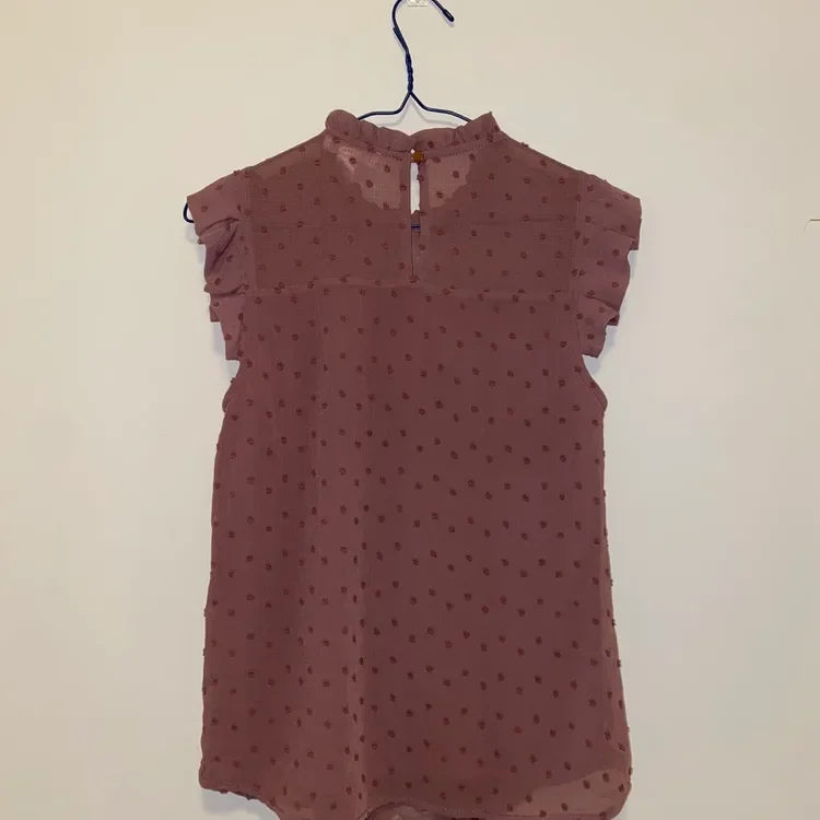 Monteau Dusty Pink Chiffon Blouse – New - photo 2