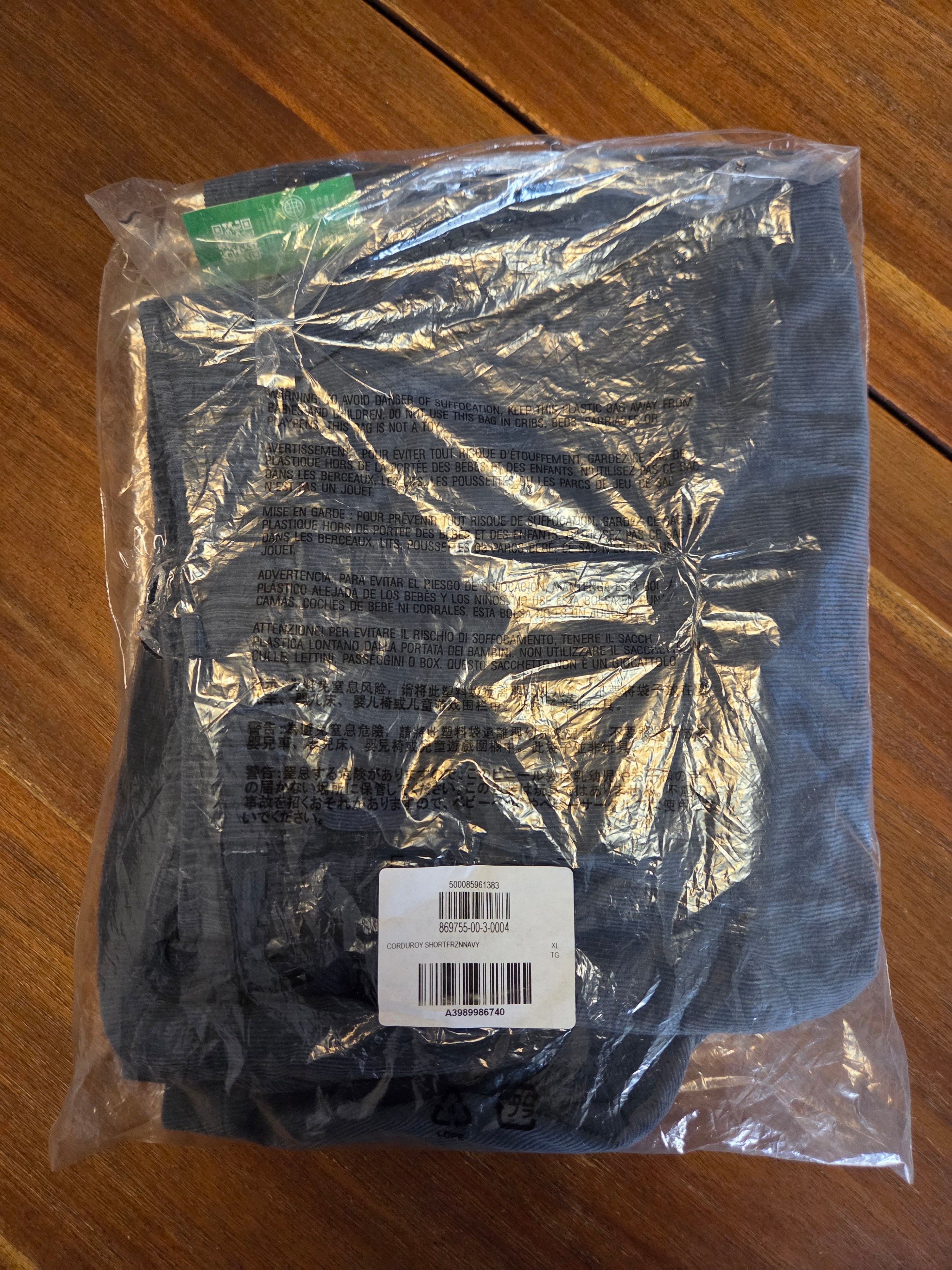 GAP Men's Corduroy Drawstring Shorts Navy XL – New - photo 4