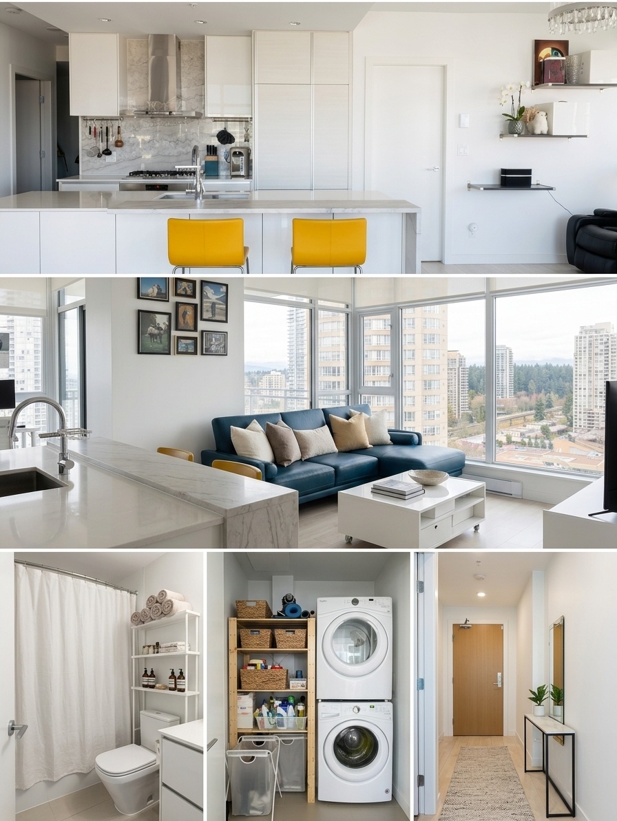 Bright 2 Bed 2 Bath Condo at Metrotown — $3,000/mo