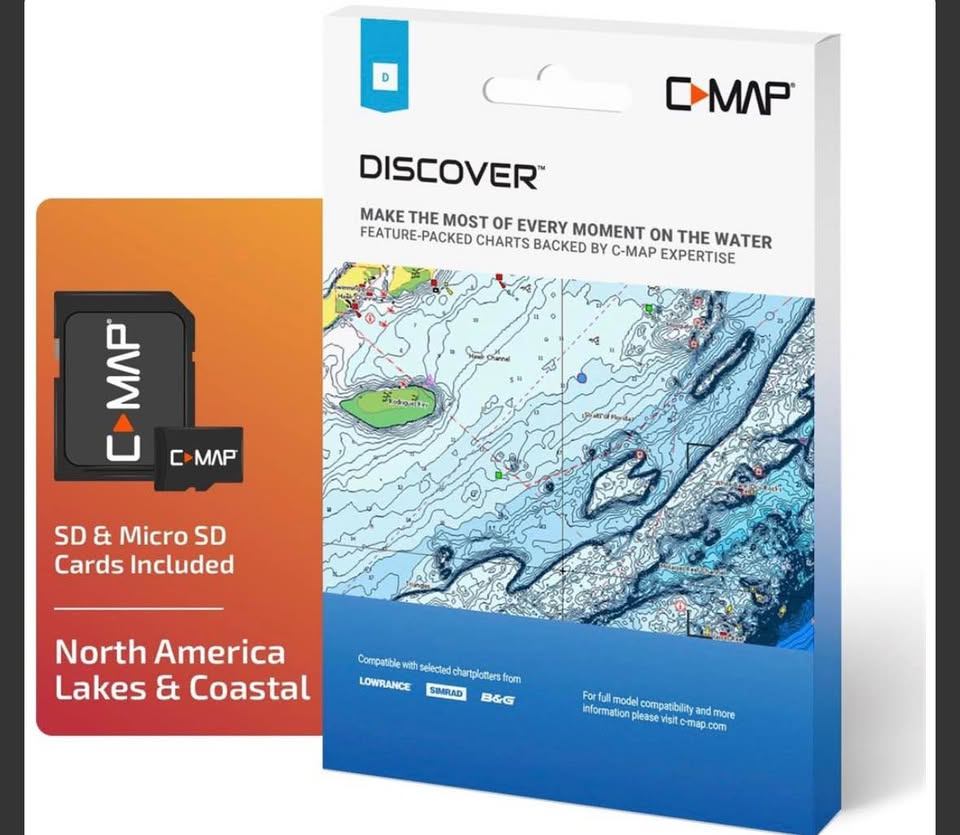 C-MAP DISCOVER North America Lakes & Coastal Chart Card
