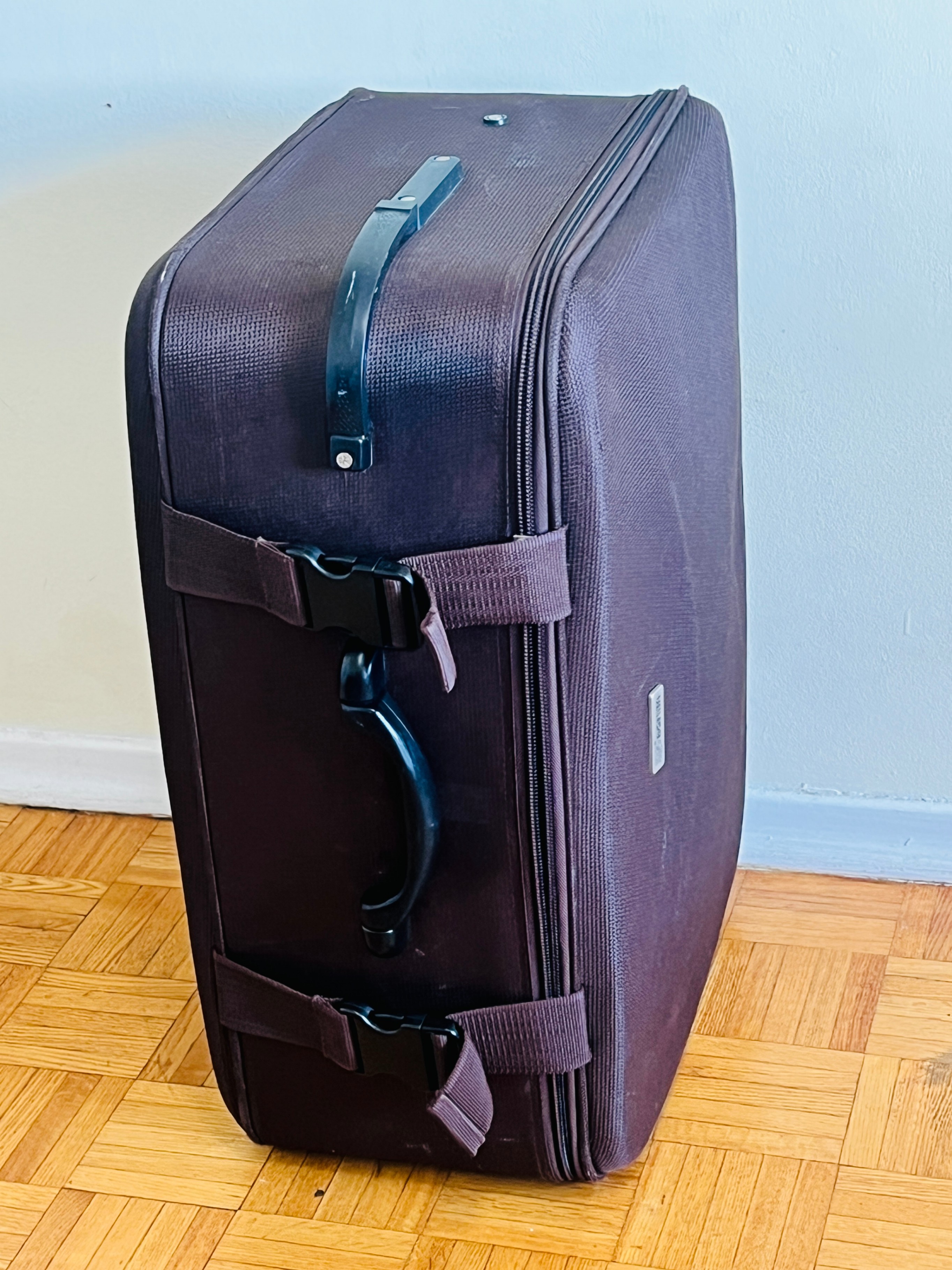 Big Brown Luggage travel Trolley bag with wheels 60x45x28 cm - photo 2
