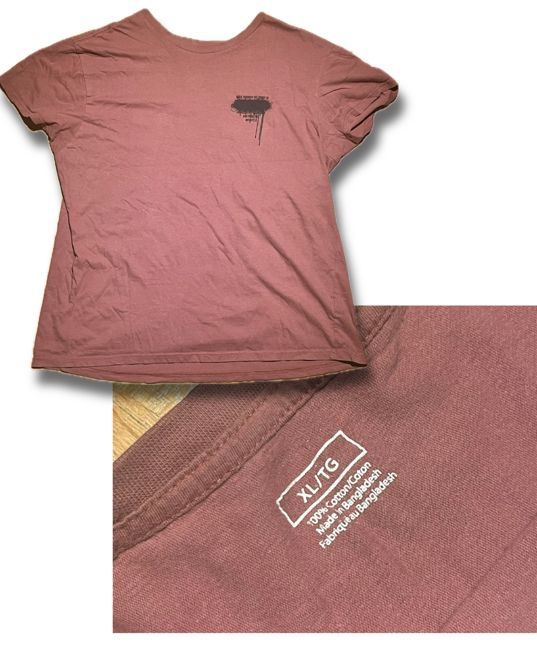 Dusty-rose T-shirt, Casual tee