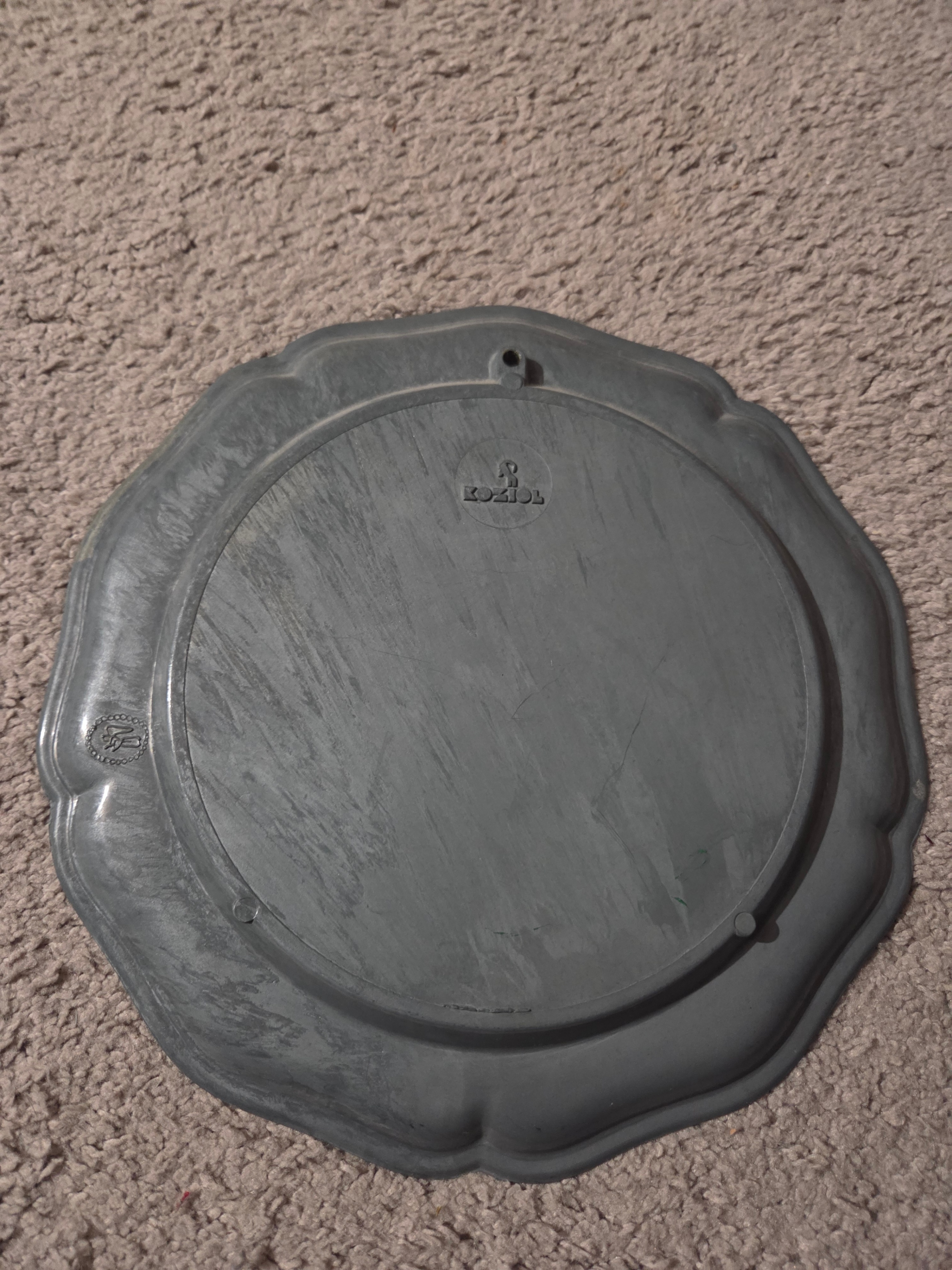 Vintage Koziol Germany Pewter Wall Plate 8.5" - photo 2