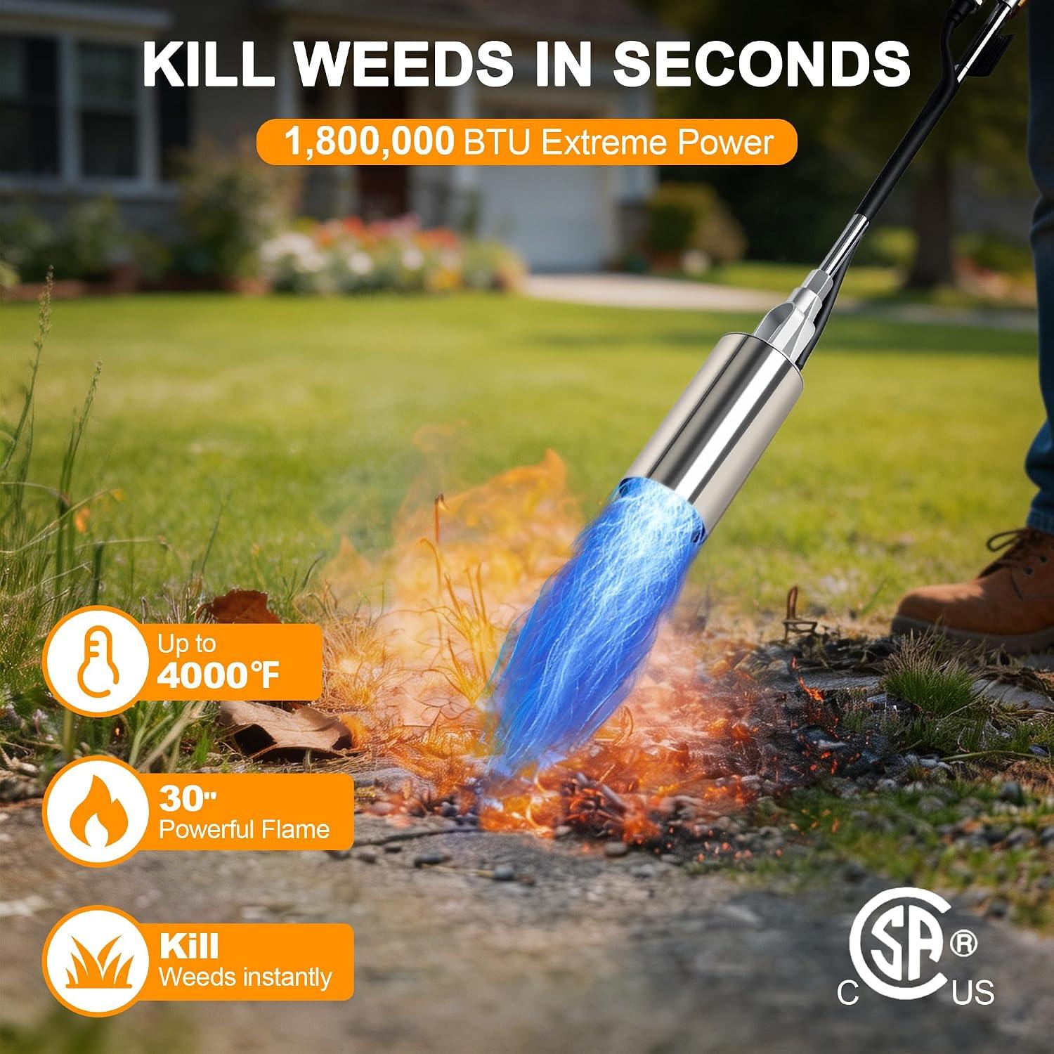 Heavy Duty Propane Weed Burner Torch - photo 4