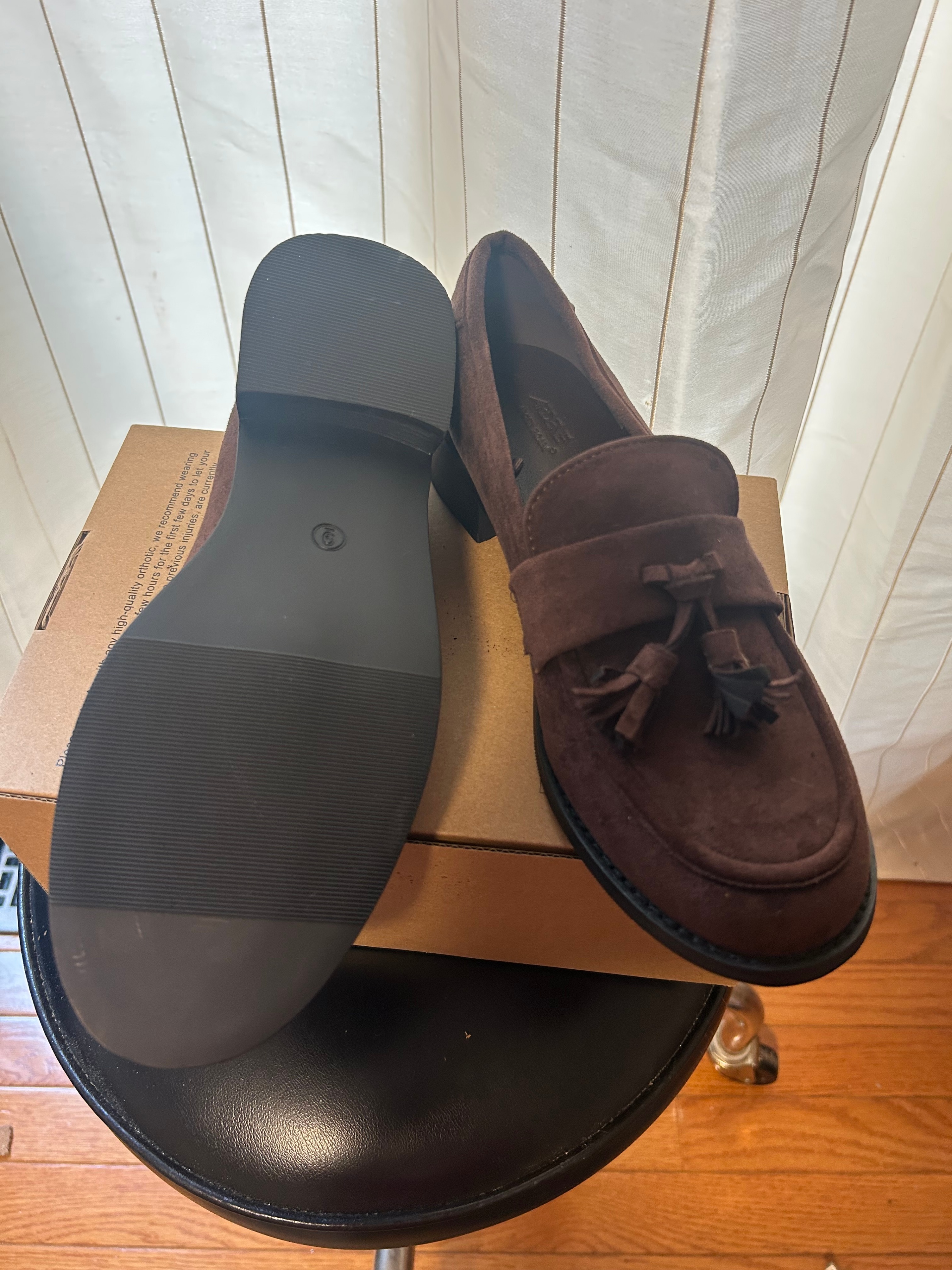 Ardene Women's Brown Suede Tassel Loafers – Size 9 - photo 2