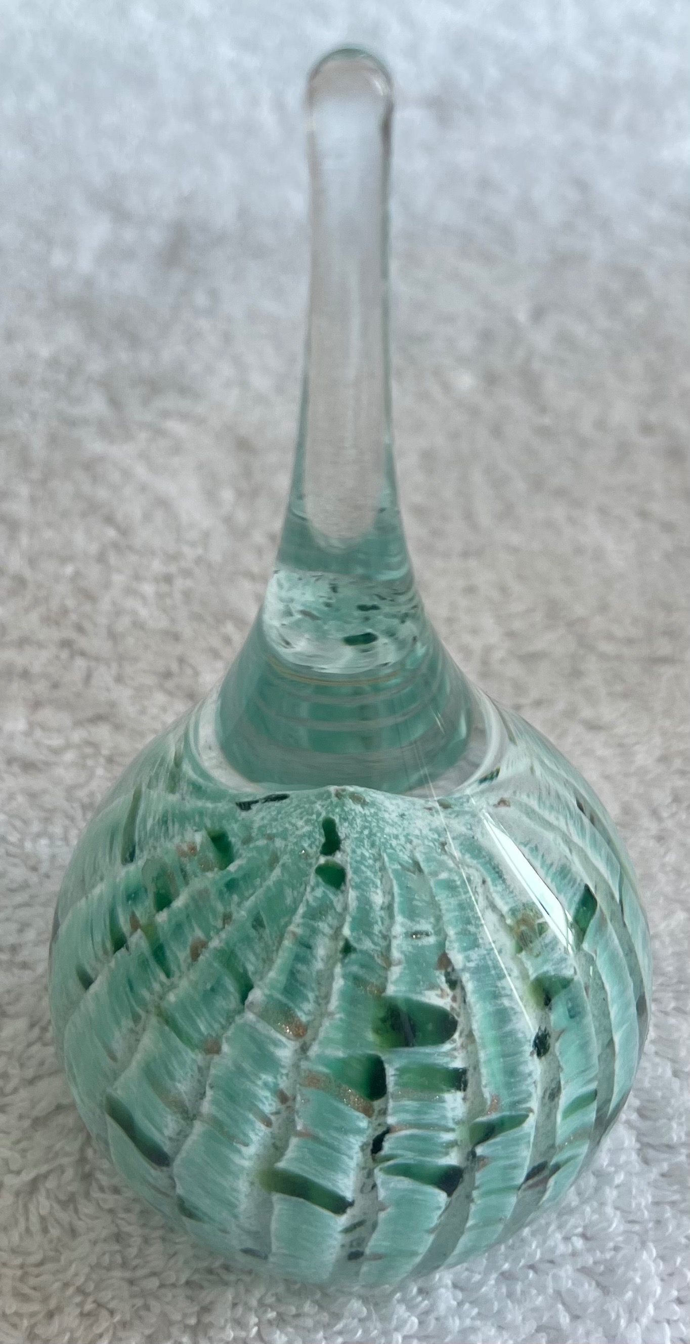 Vintage Caithness Glass "Whispers" Teardrop Paperweight