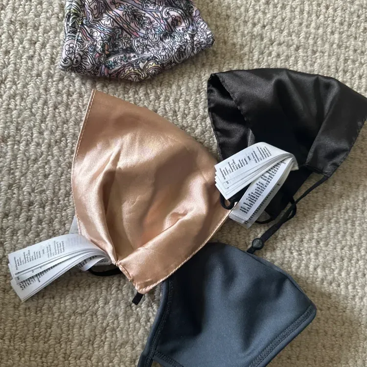 3 Silk Satin Face Masks