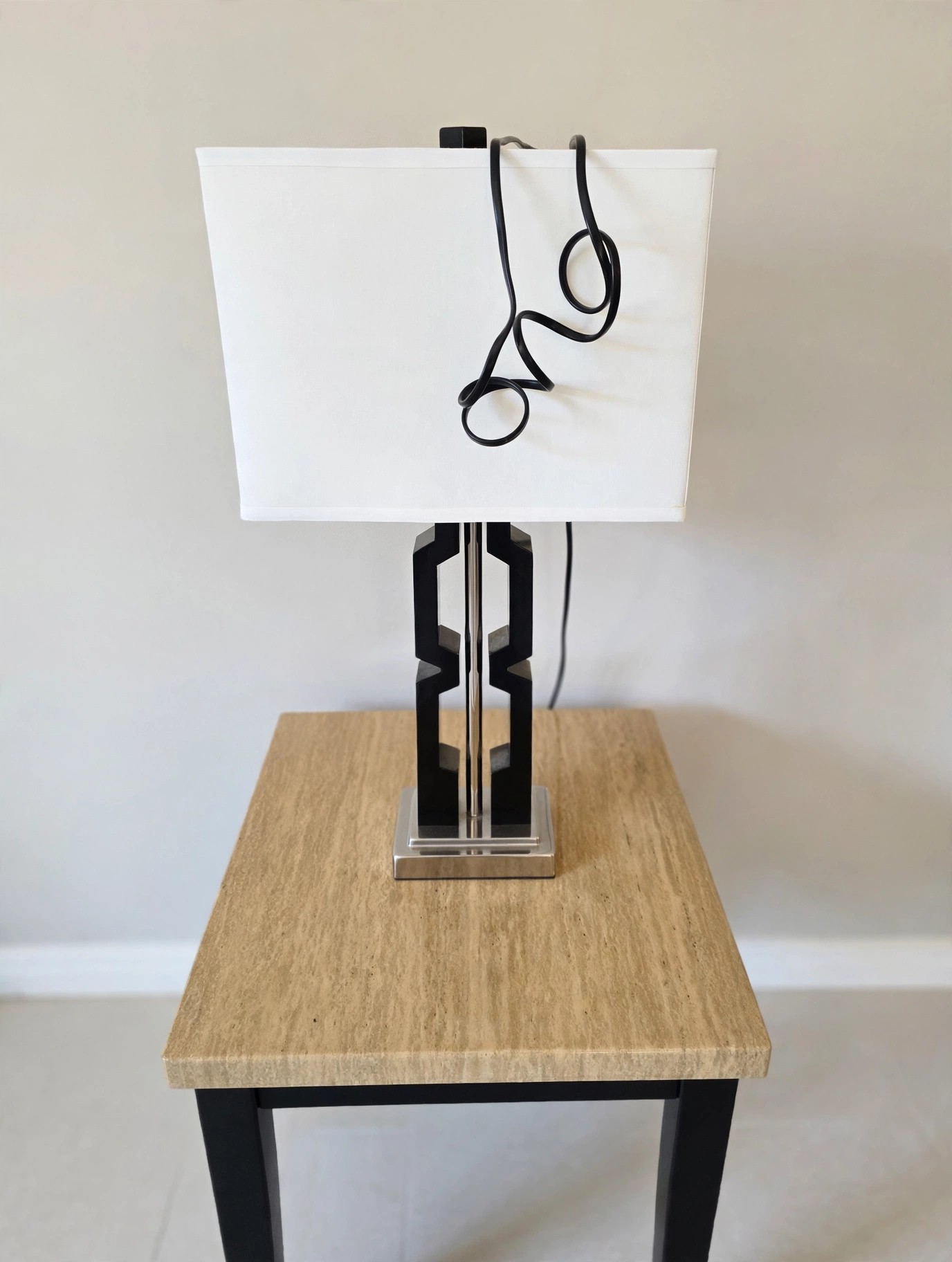 Table Lamps White Shade ×2 — $40