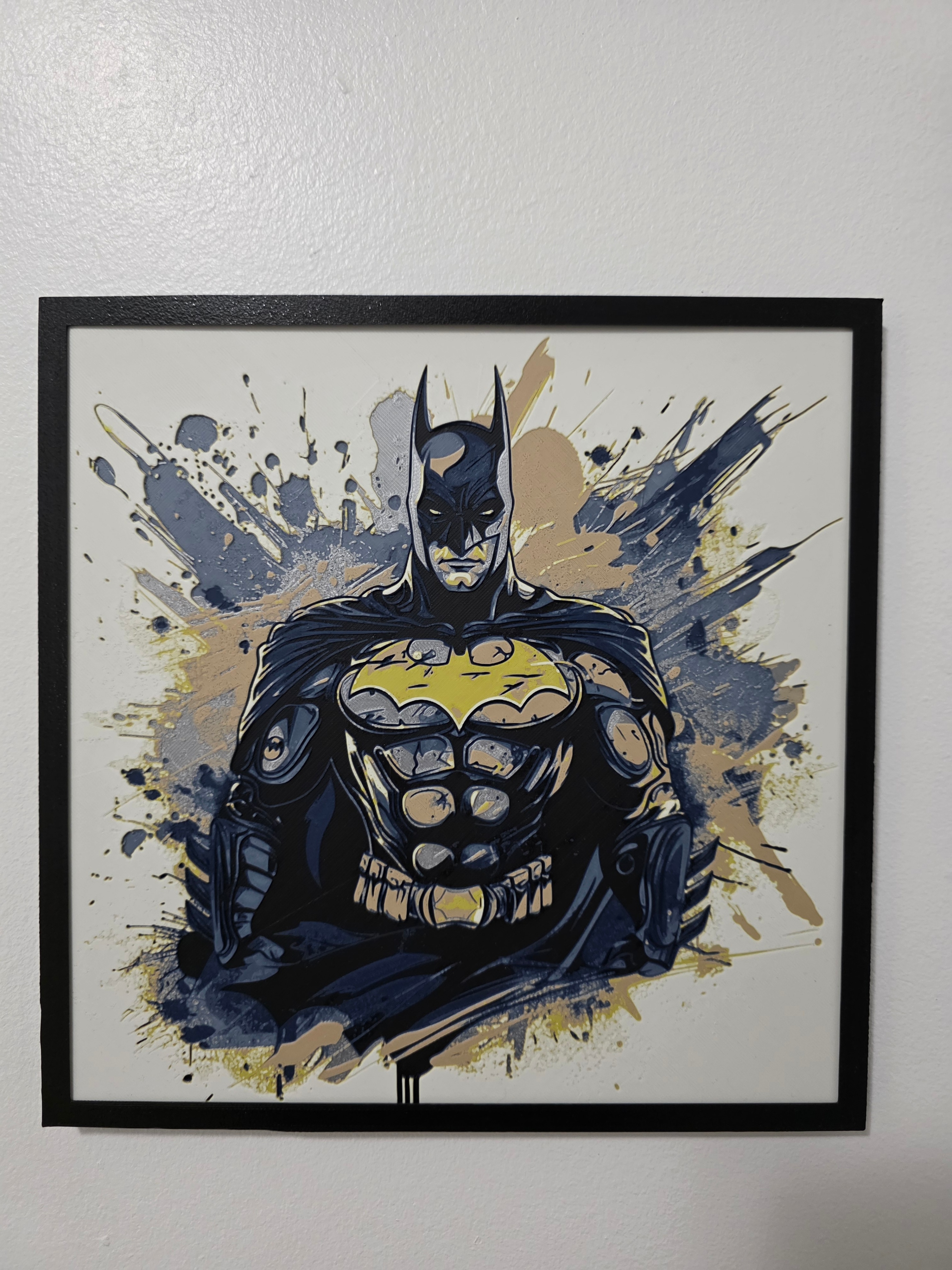 🦇 Vengeance in 3D! Batman Textured Framed Wall Art 🦇