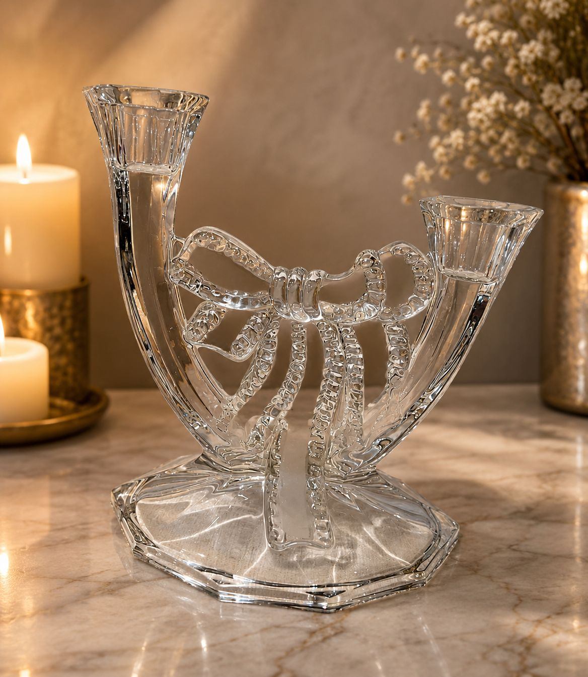 Evita Crystal Double Candle Holder set - photo 2
