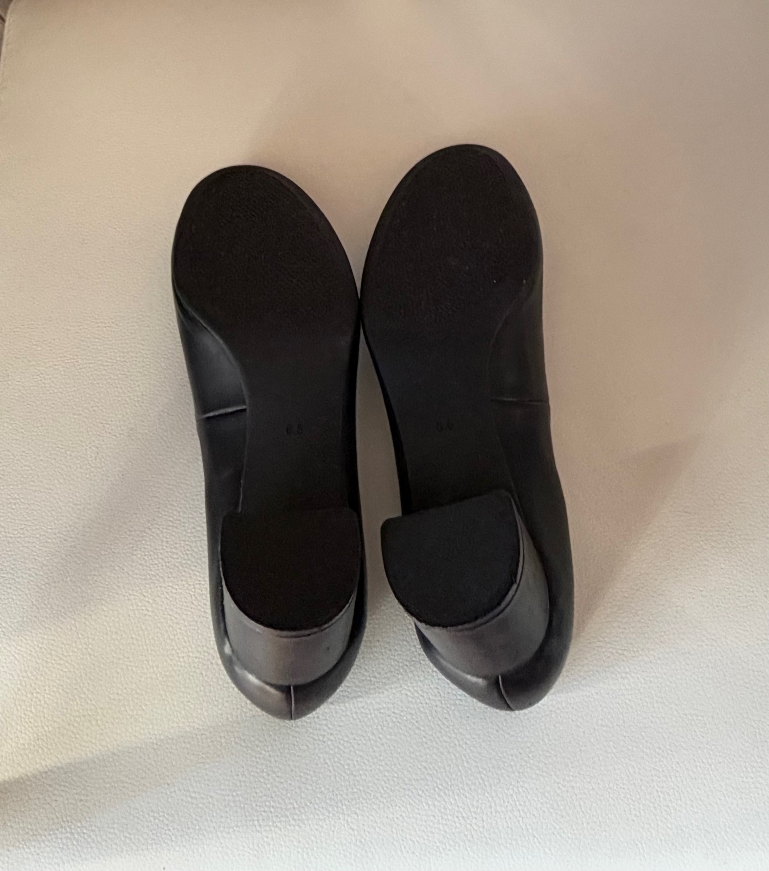 Tory Burch Chelsea Black Leather Pumps - Size 6.5, Like New - photo 4