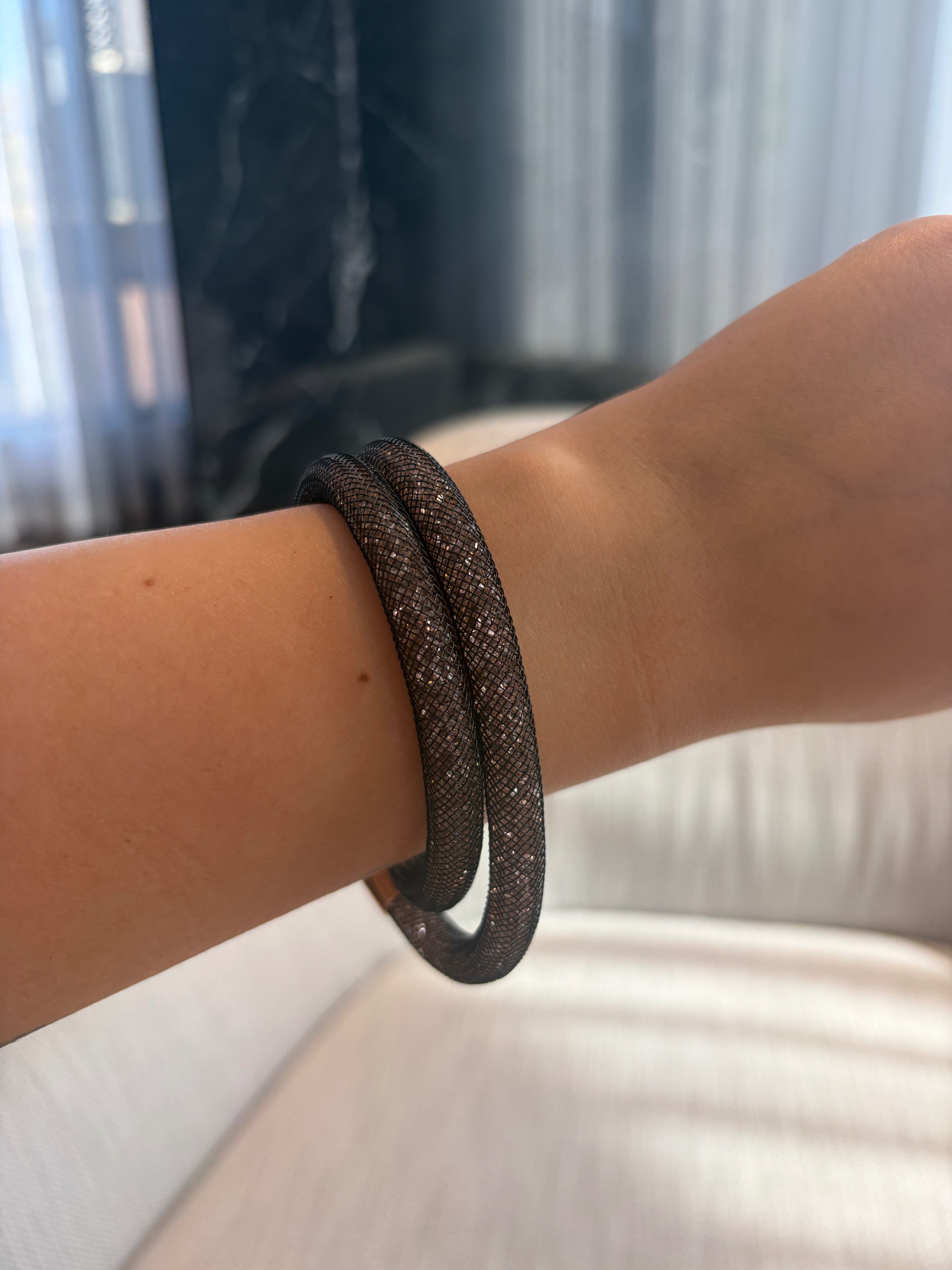 Swarovski Stardust Double Wrap Bracelet, Rose Gold Tone - photo 2