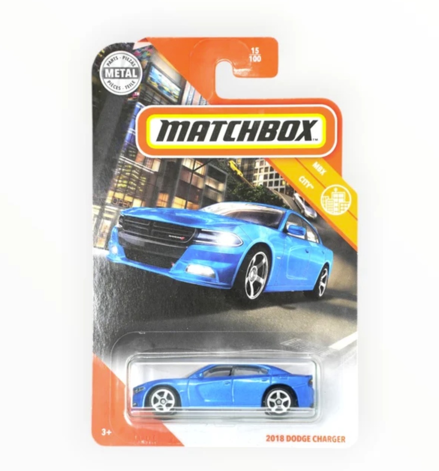 Matchbox 2018 Dodge Charger Blue GKK60 15/100