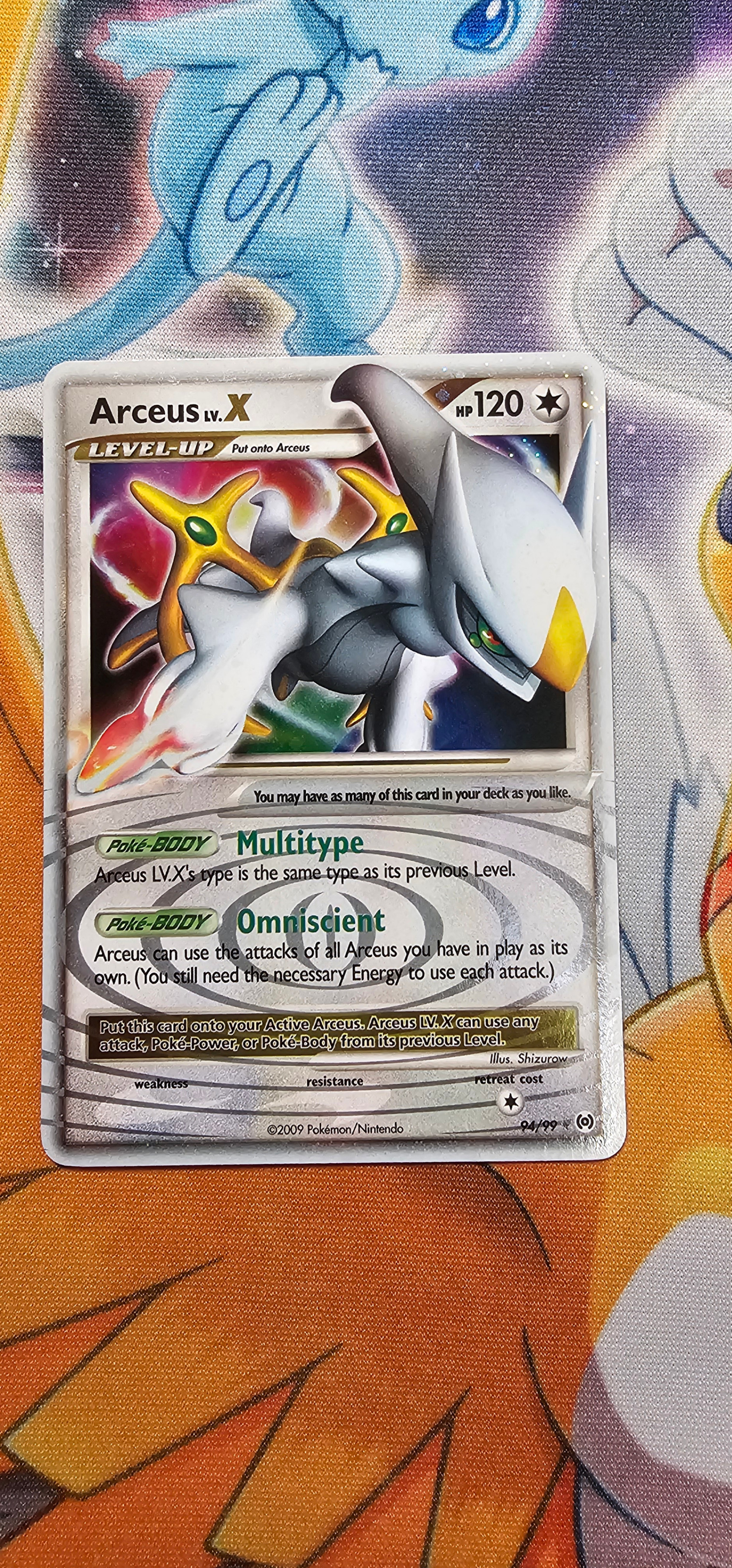 (NO TRADES) Arceus LV. X 94/99 Platinum Arceus LP Vintage