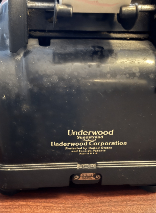ANTIQUE Underwood Mechanical Adding Machine - photo 5