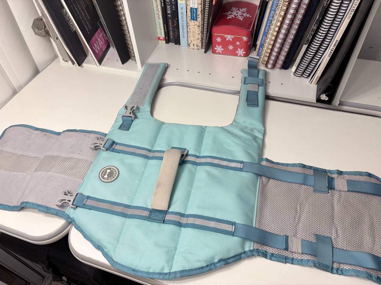 VIVAGLORY Dog Life Jacket – Size M, Teal - photo 2
