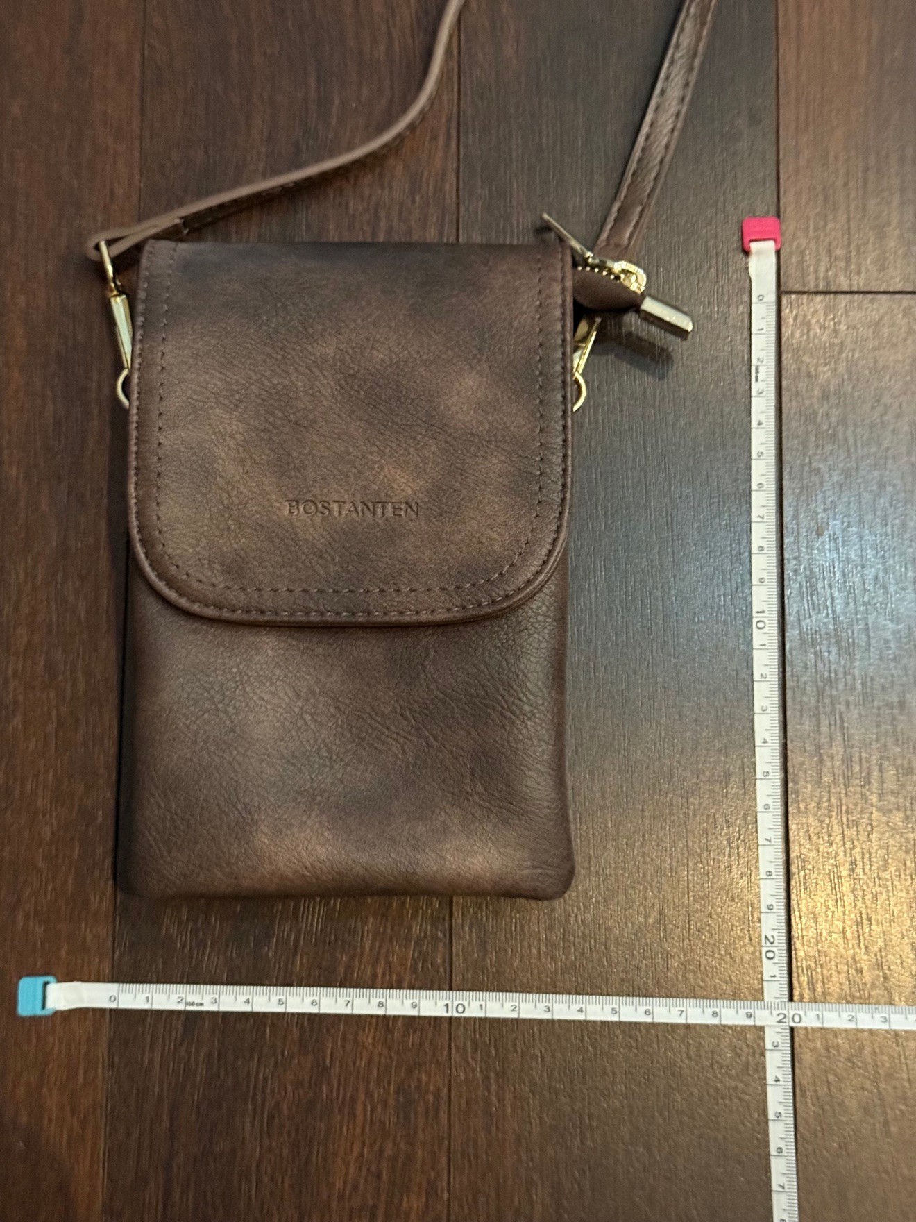 Bostanten Brown Crossbody Phone Bag — Used
