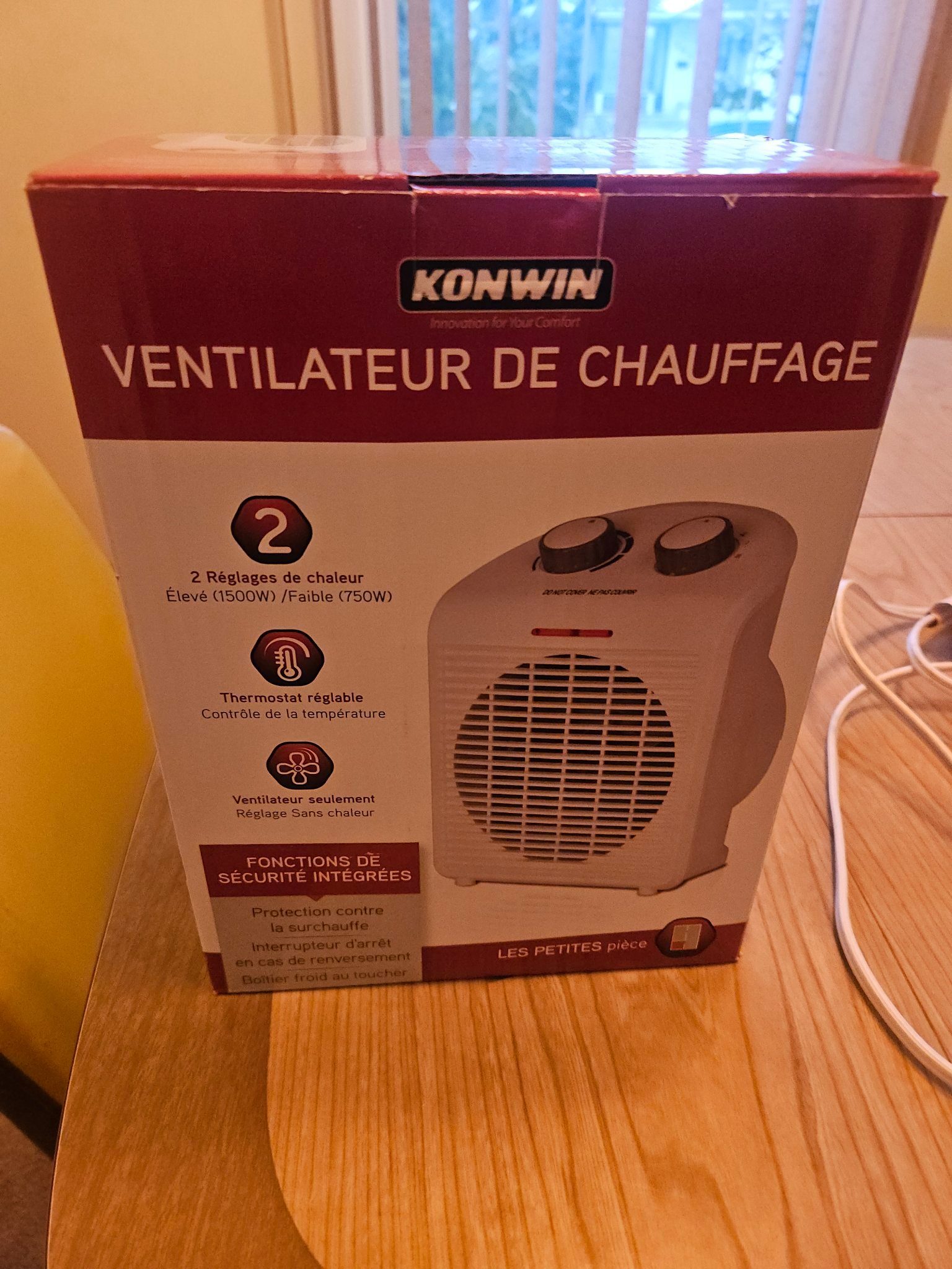 KONWIN Fan Heater - Brand New in Box - photo 2