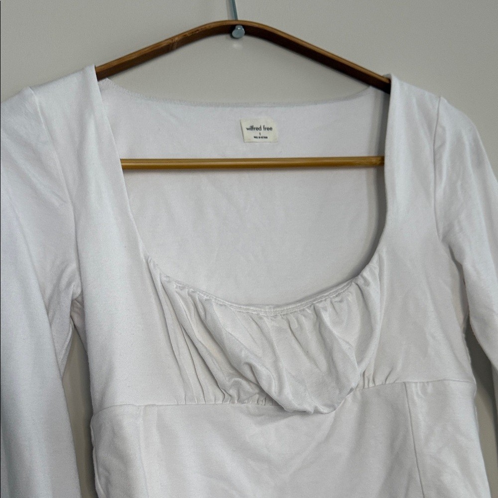 Wilfred Elegant White Long Sleeve Tee Orbit Long Sleeve - photo 4