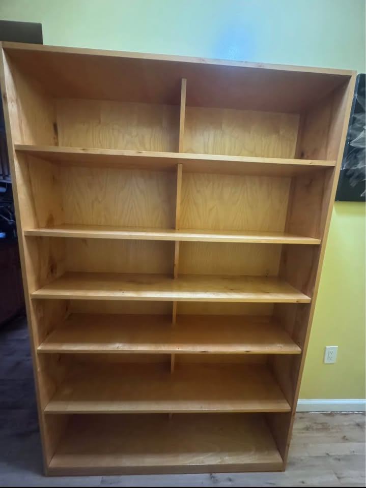 Solid Wood Bookshelf / Bookcase - 71" H x 47" W