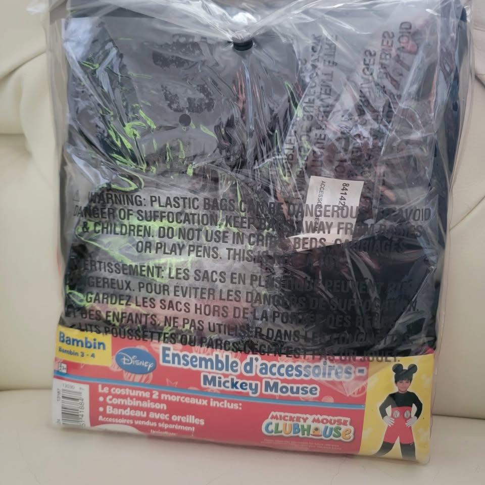 Disney Mickey Mouse Toddler 3-4 Costume 2-Piece Set, New - photo 5