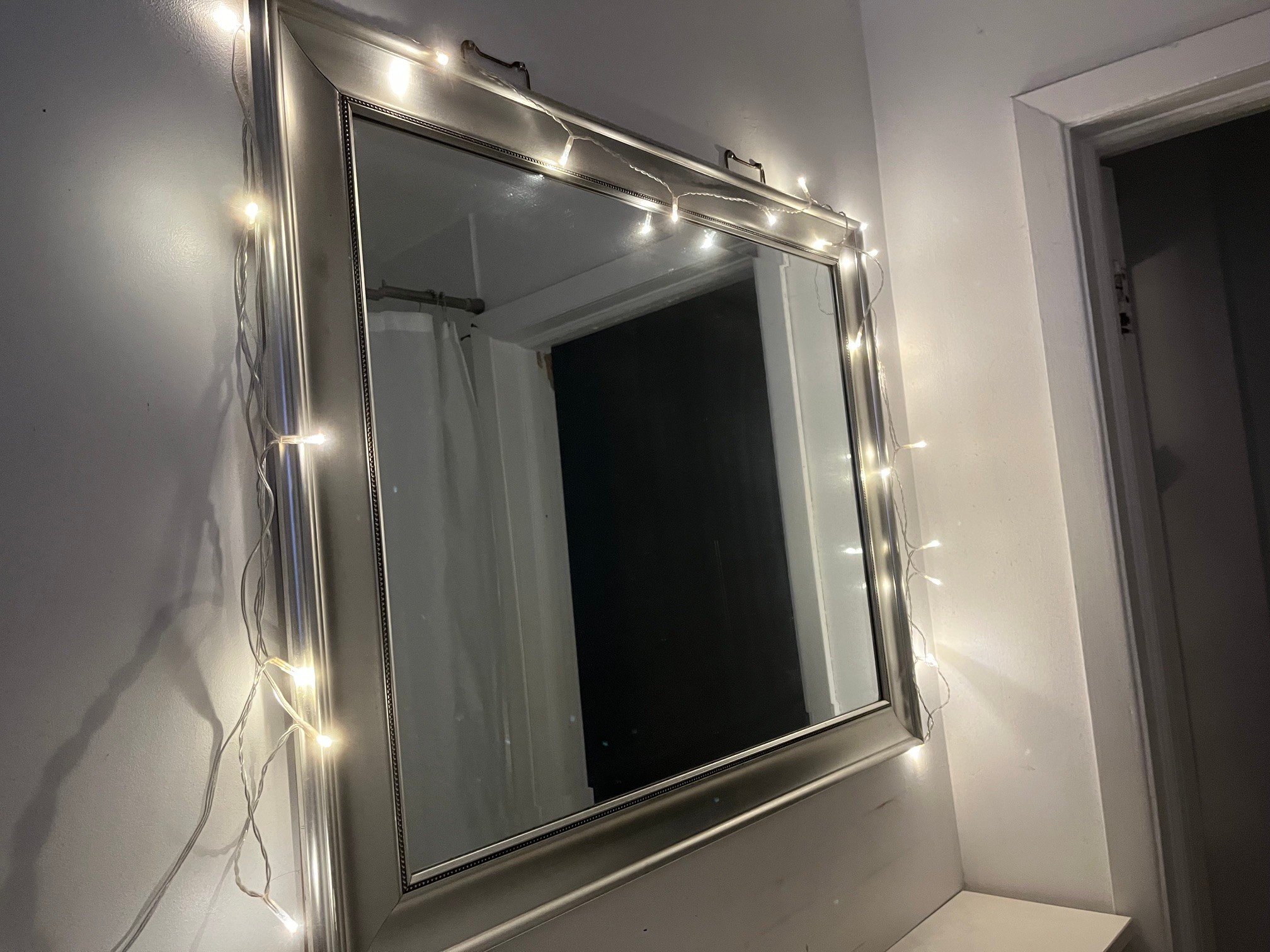 Rectangular Wall Mirror - Gold-Painted Frame