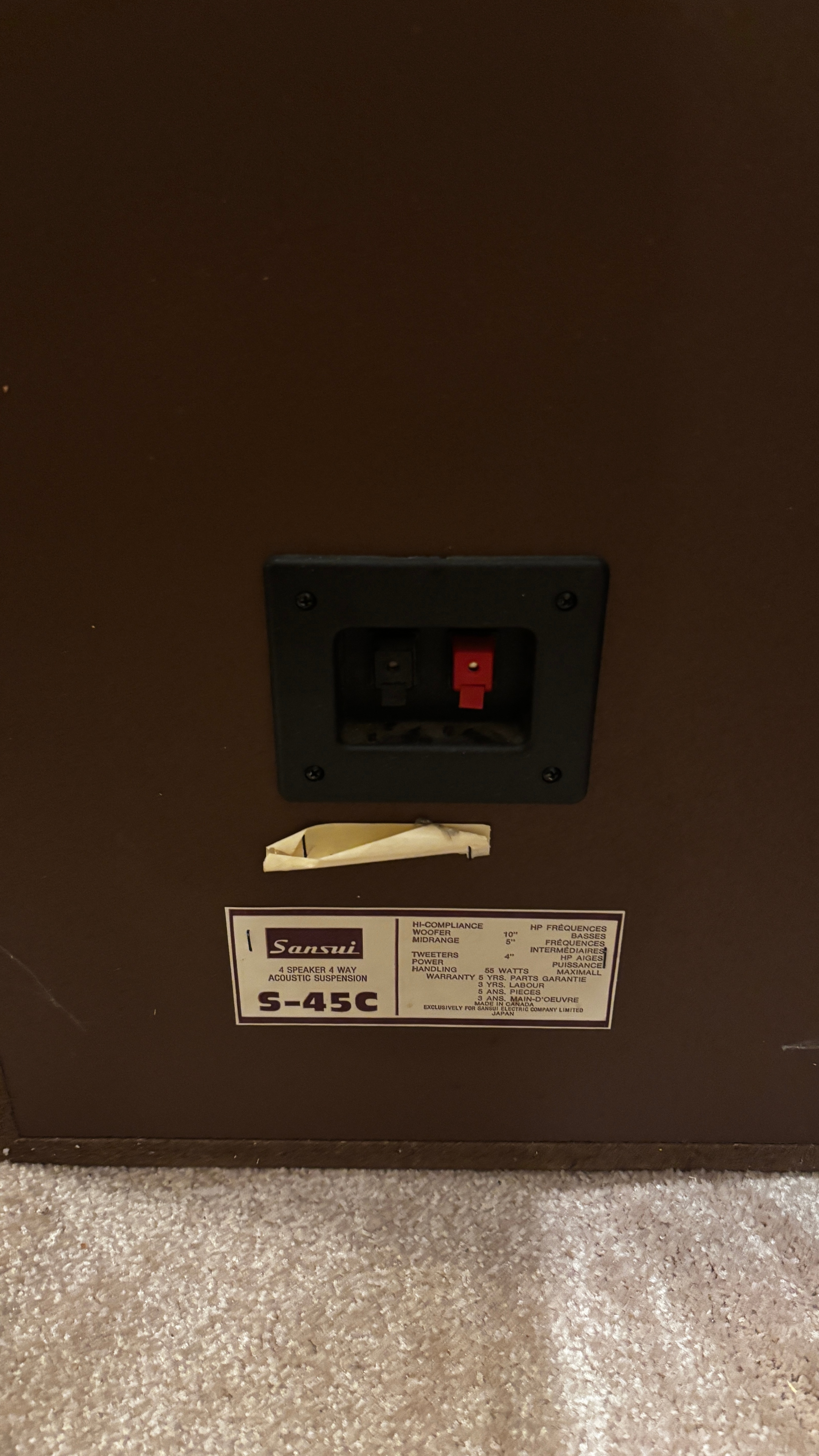 Sansui S-45C 4-Way Speakers - photo 3