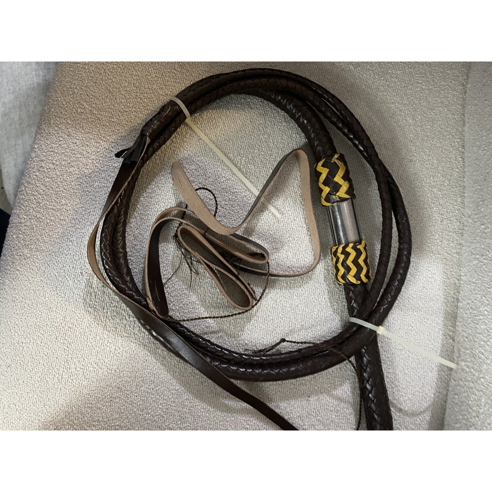 Kangaroo Leather 6 Feet Bull Whip Indy Bullwhip handmade - photo 2