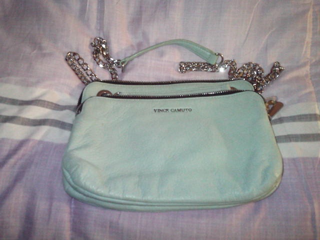 Vince Camuto Mint Leather Crossbody Bag