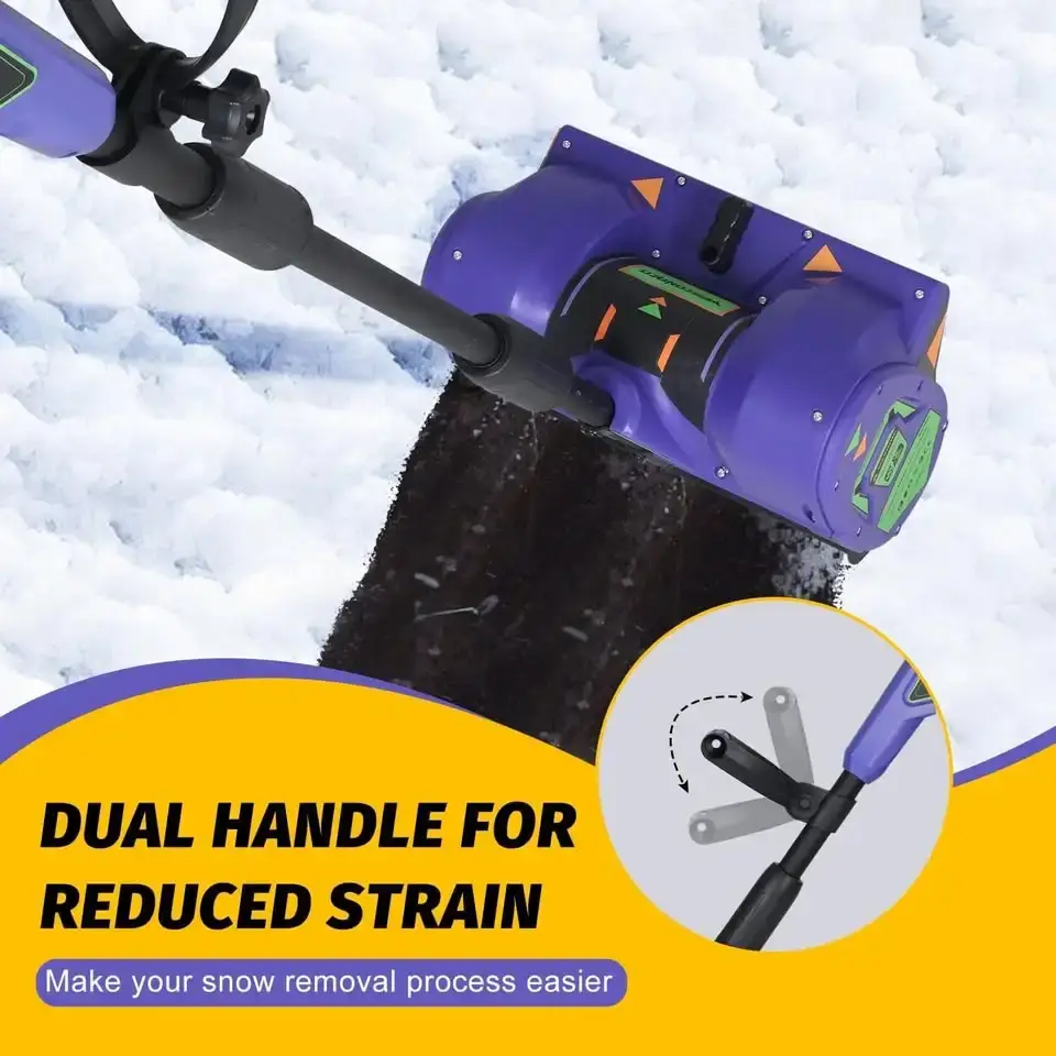 20V Lithium-Ion Cordless Electric Snow Shovel, 12 inch Snow Blow - photo 3