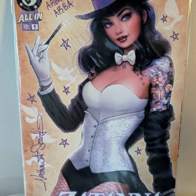 Zatanna #1 Nathan Szerdy Signed and remarked with COA