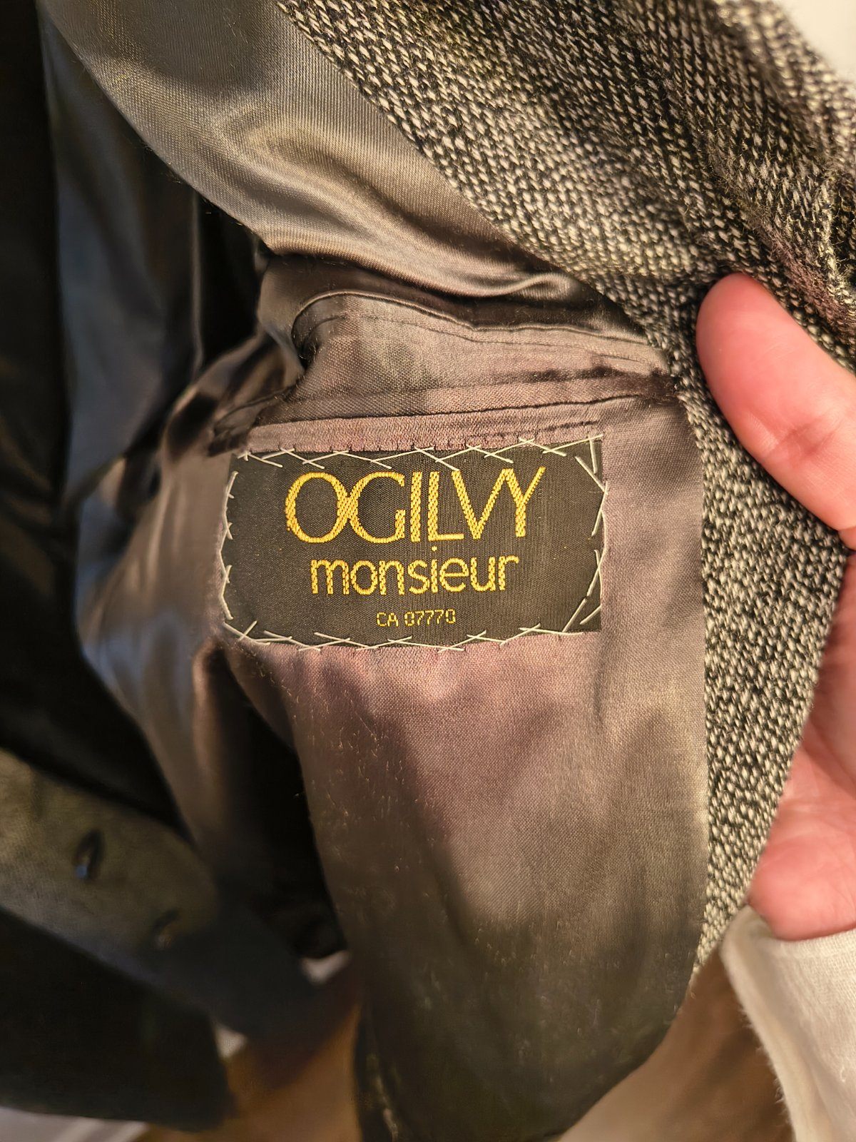 Vintage Ogilvy Monsieur Conte Orsini Pure Virgin Wool Overcoat - photo 3