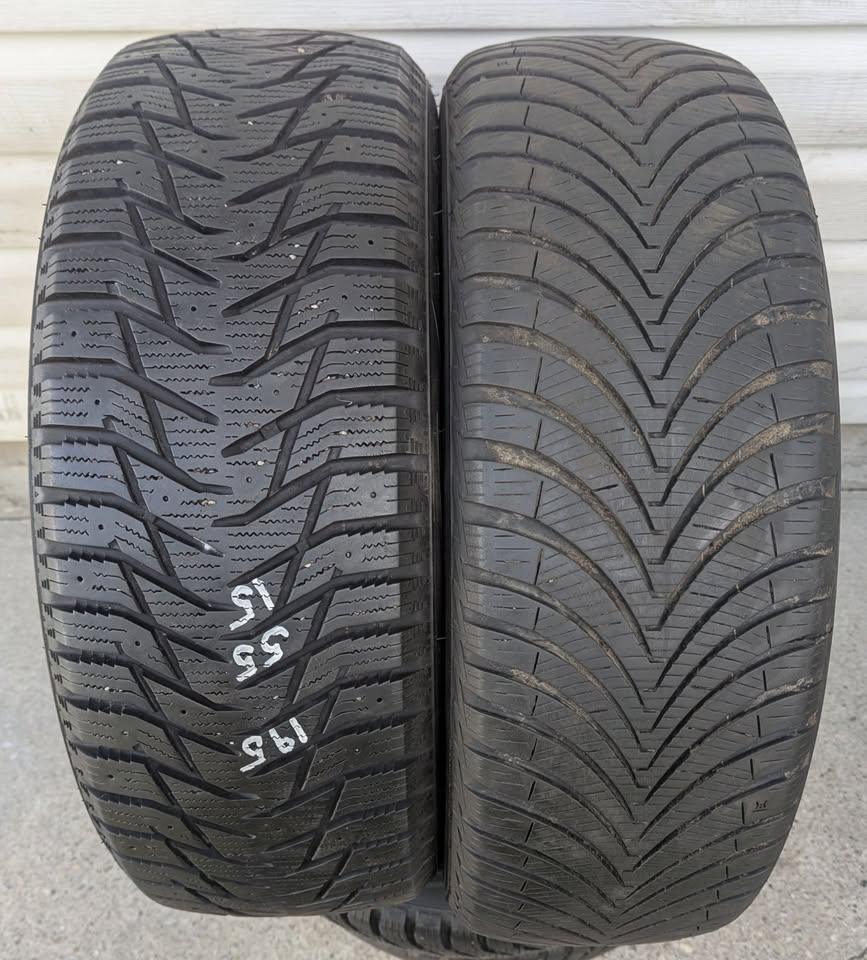 195 55 R16 M+S Certified WinterTrek + Kumho Solus 4 Season