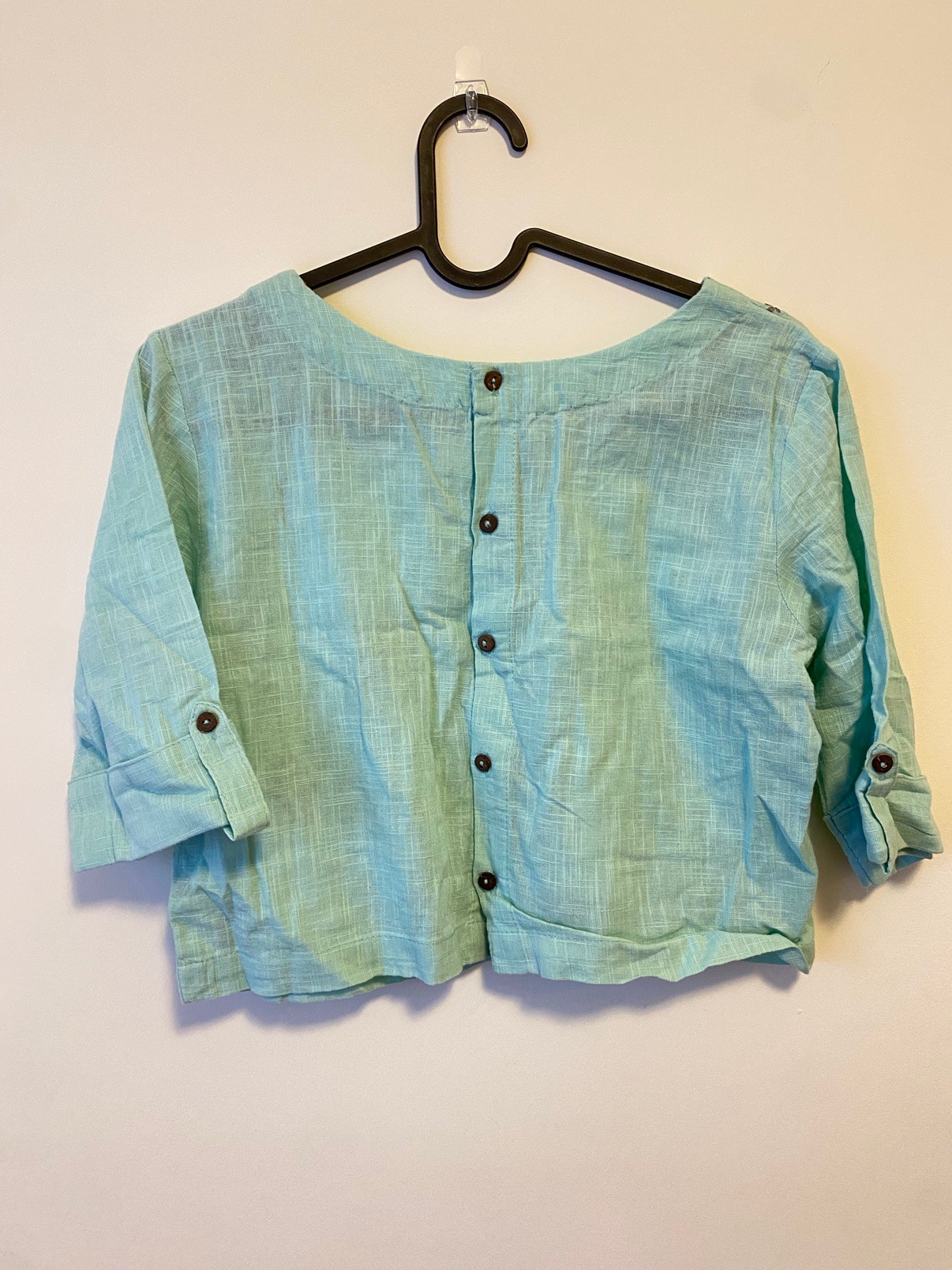Bombay Paisley Mint Green Embroidered Top, Size S - photo 2