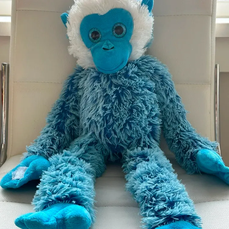 Fluffy plush monkey