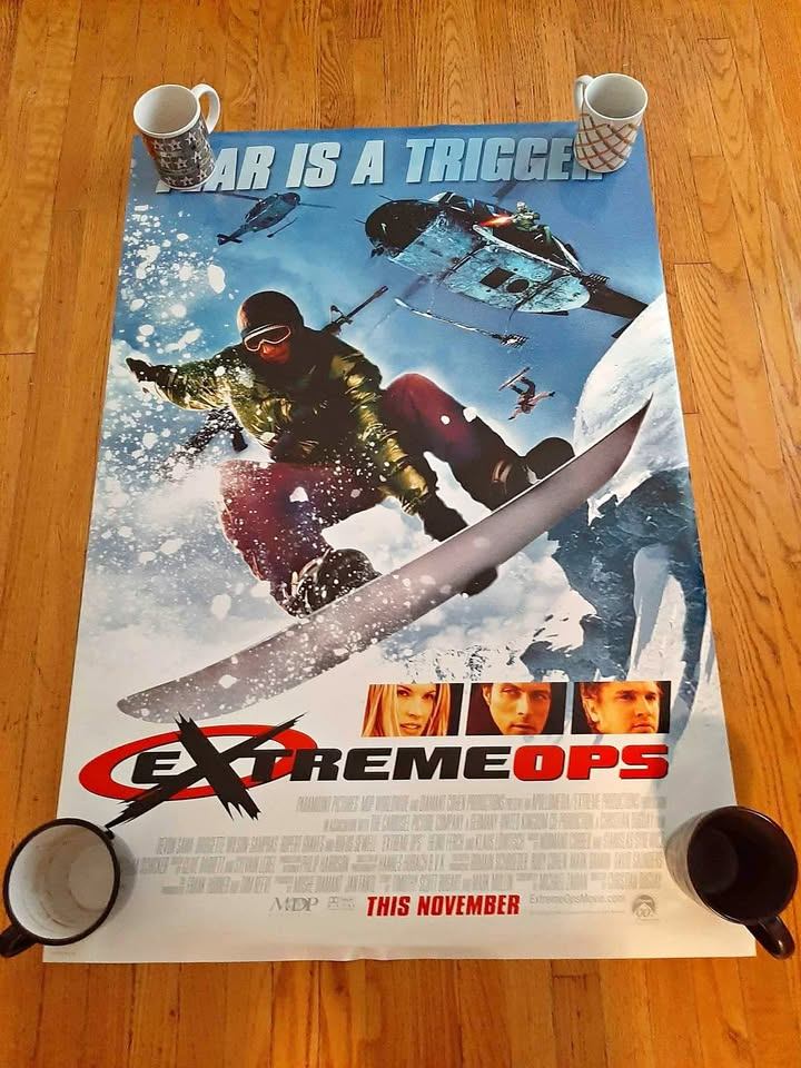 Extreme Ops movie theater poster, double-sided