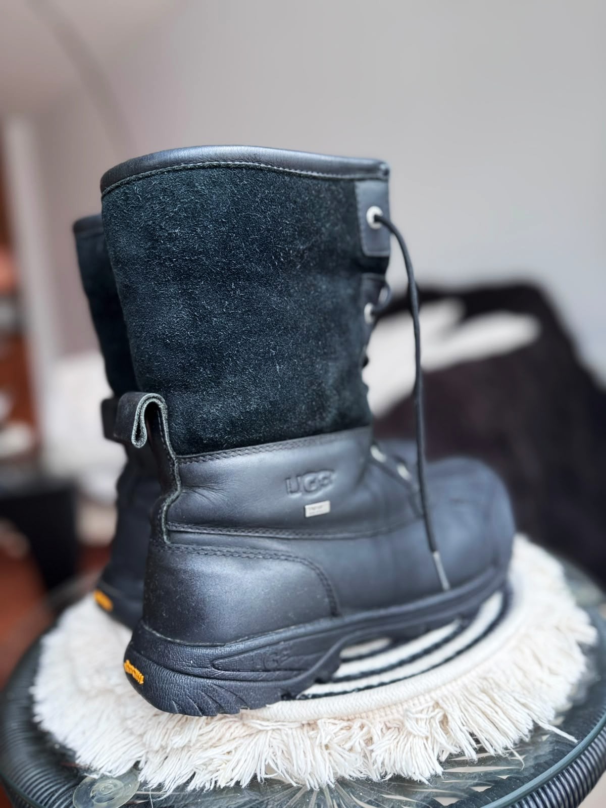 UGG Men’s Butte Waterproof Winter Boots, Black, Size 12 - photo 5
