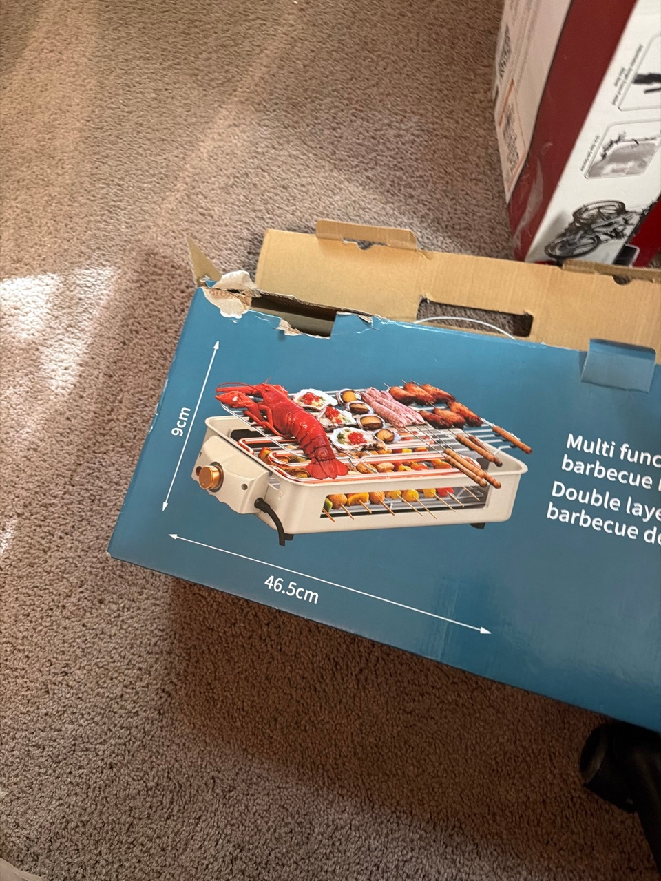Electric Tabletop BBQ Grill – Double Layer, Brand New in Box