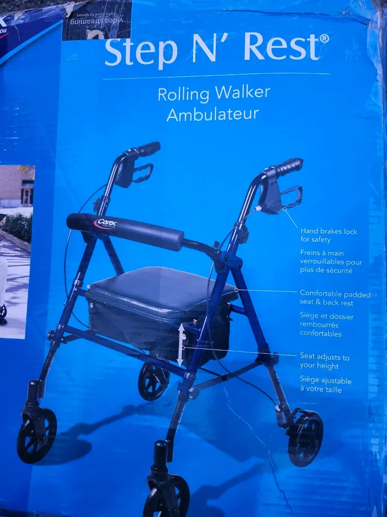New Carex Step N' Rest Rolling Walker - photo 3