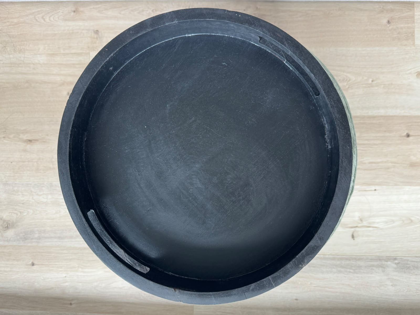 Round Black Wood Tray / Serving Tray 15" - photo 4