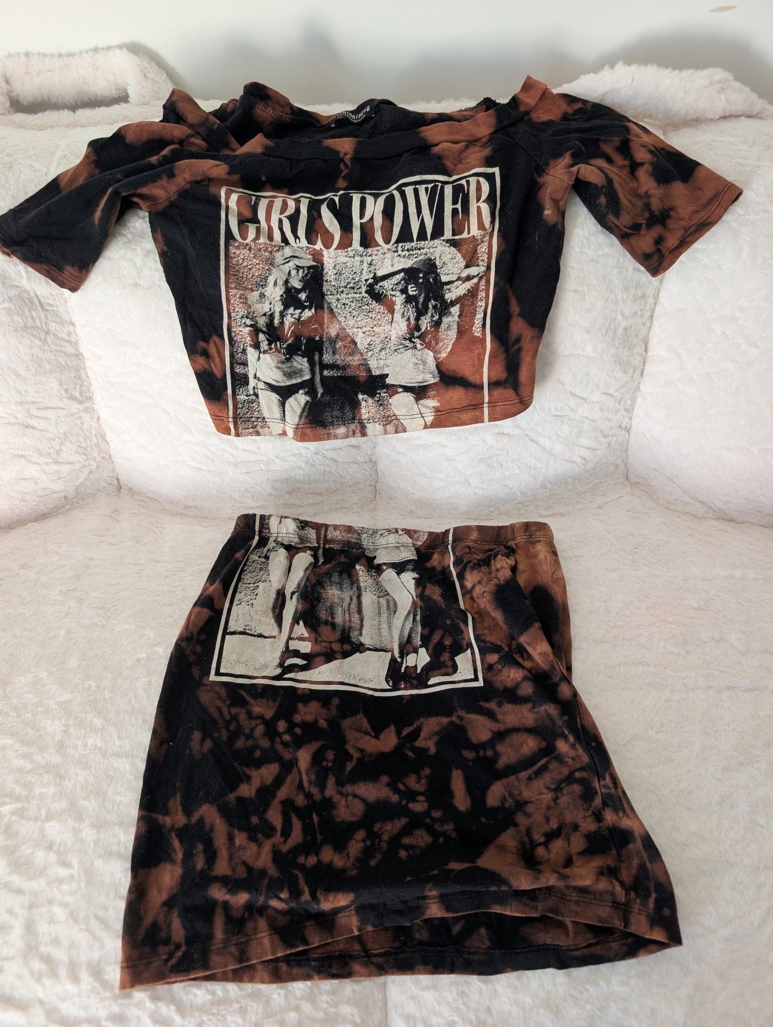Girl Power Tie-Dye Two-Piece Set